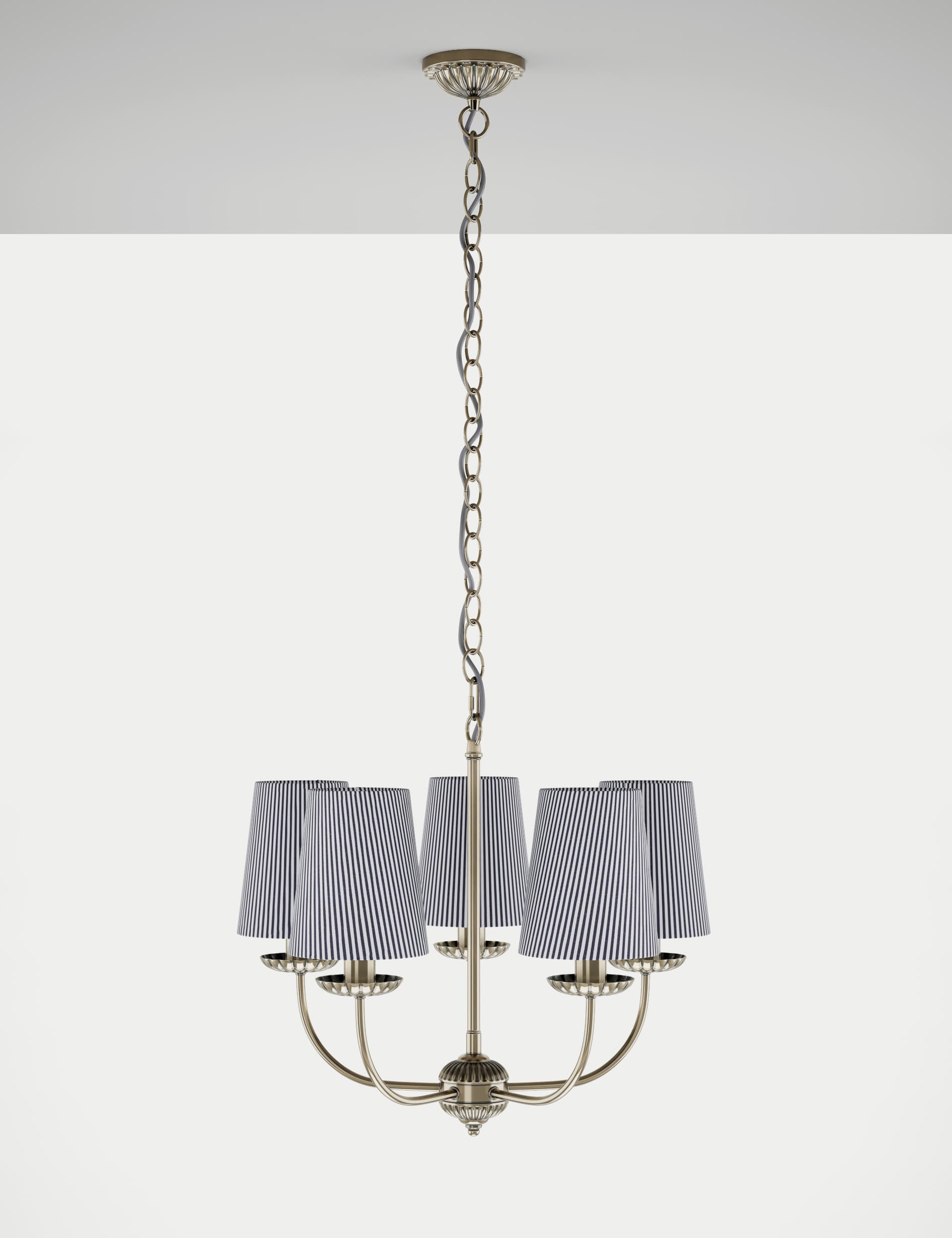 M&S Heritage Striped Chandelier