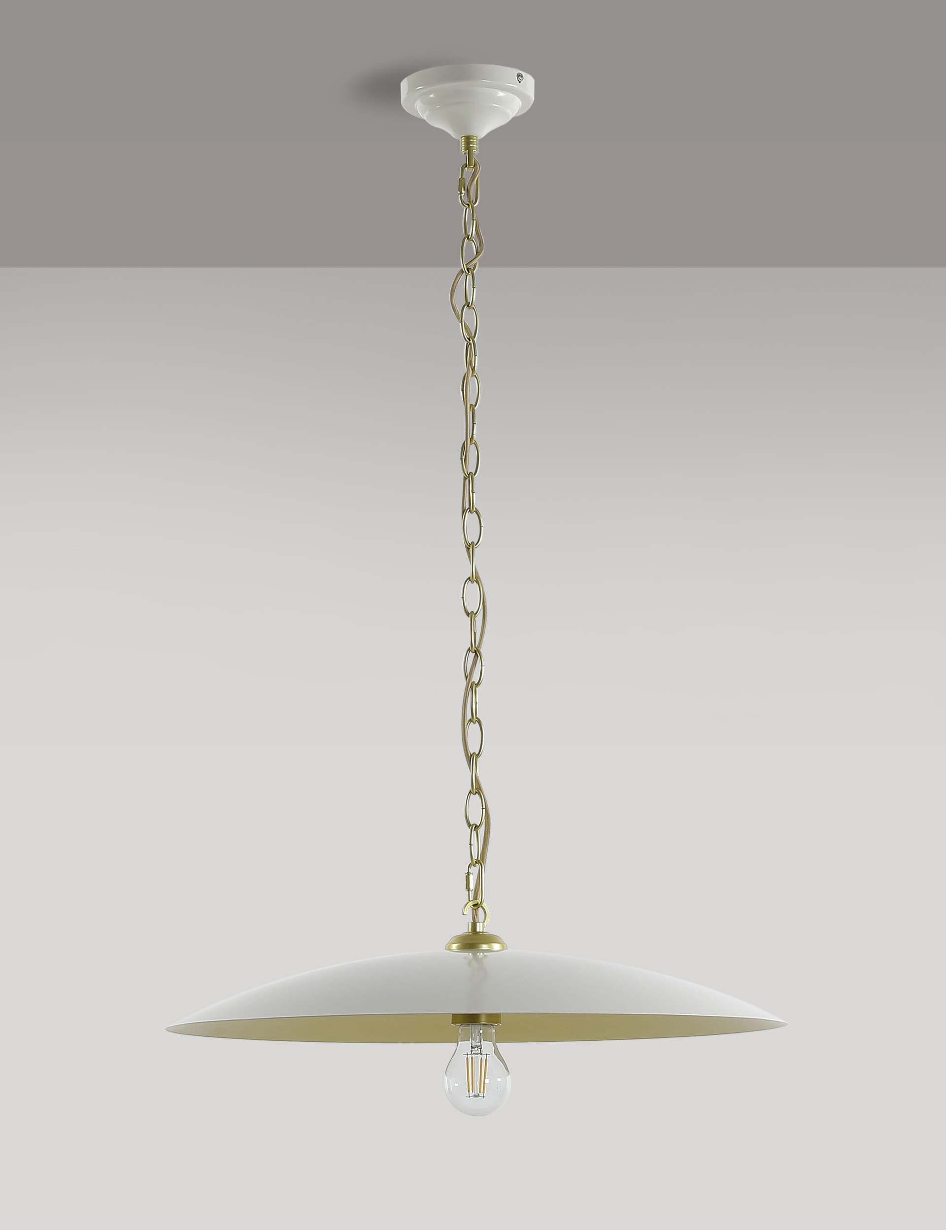 M&S Casual Pendant Ceiling Light - White, White