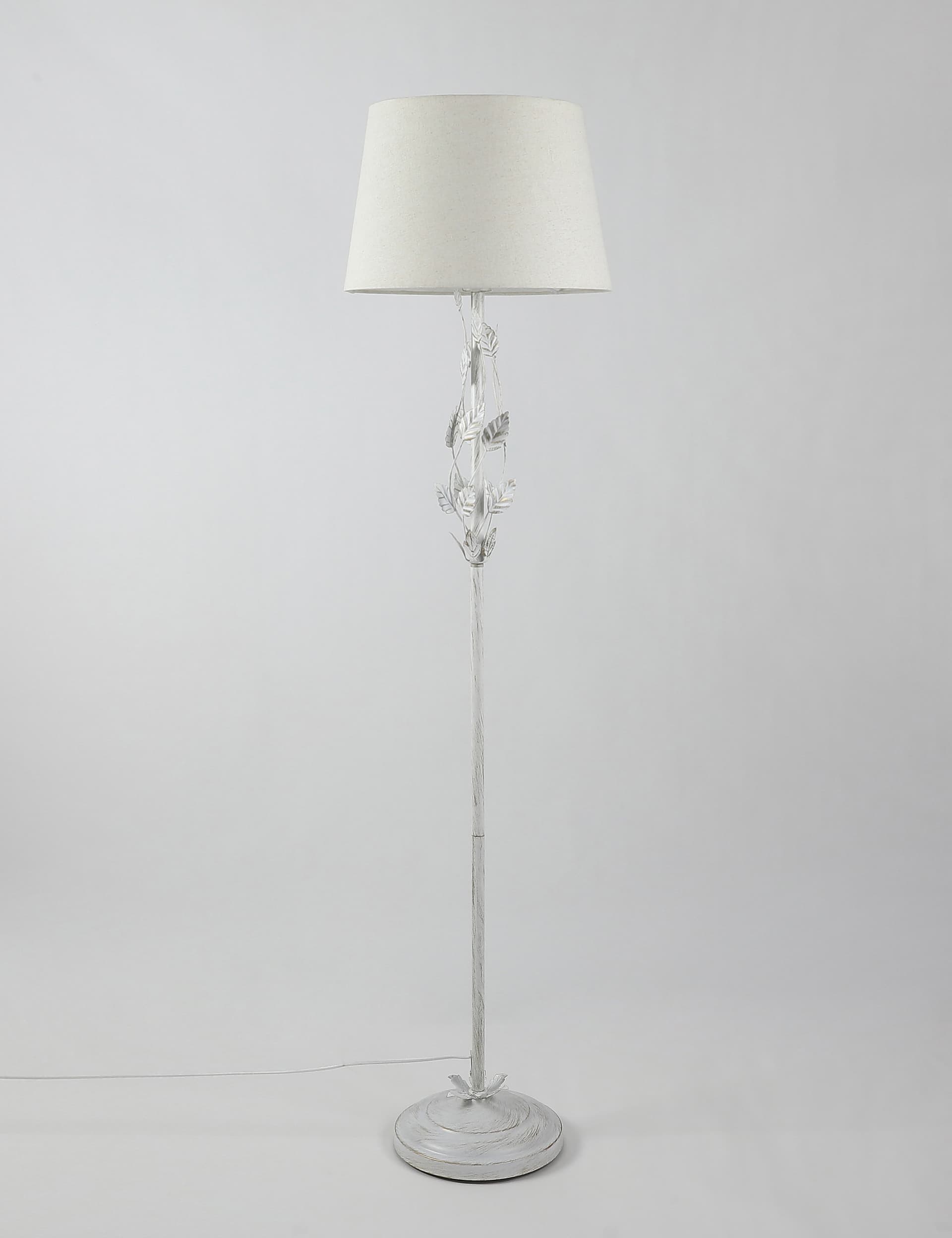 M&S Clara Floor Lamp - White, White