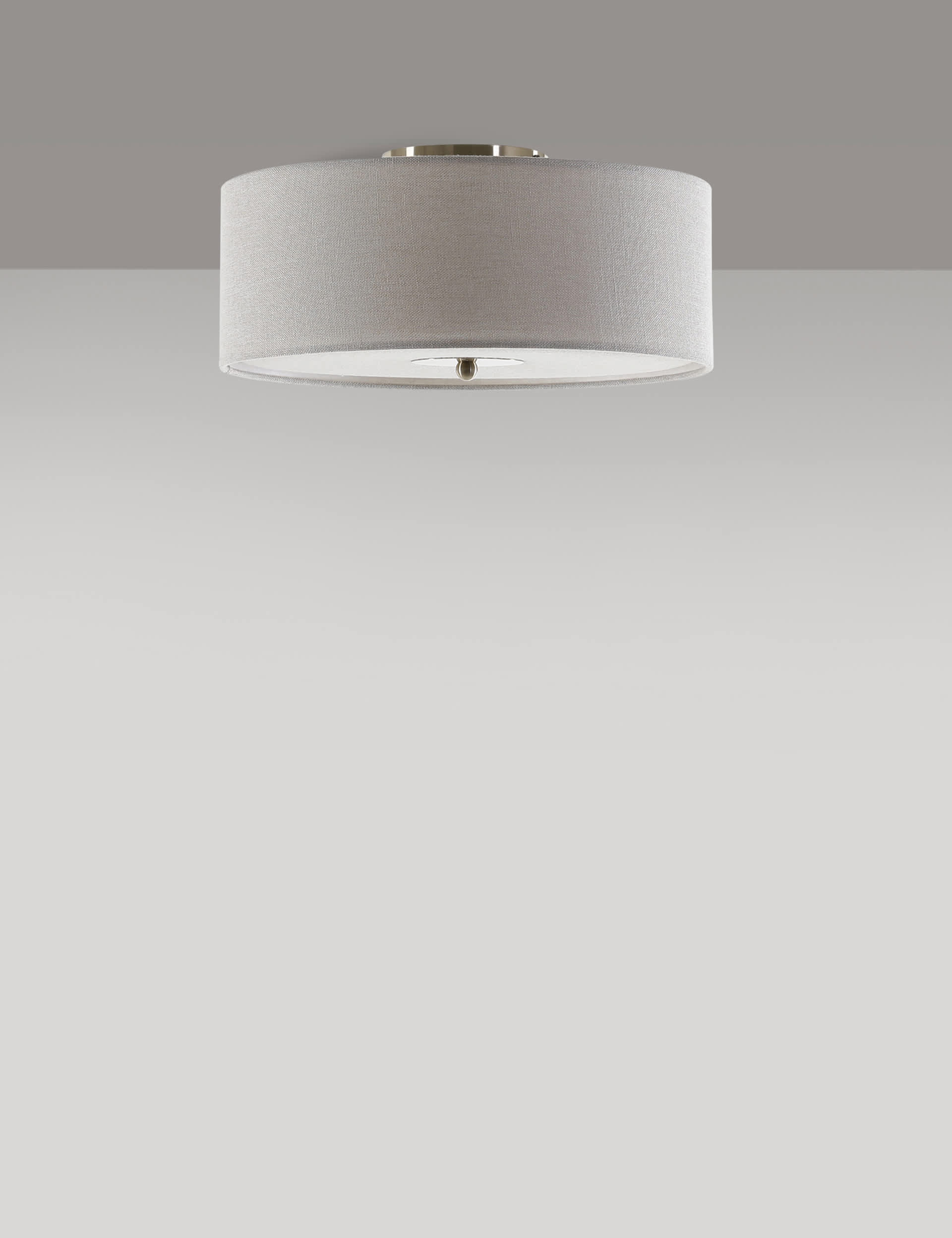 M&S Fabric Flush Ceiling Light - Natural, Natural