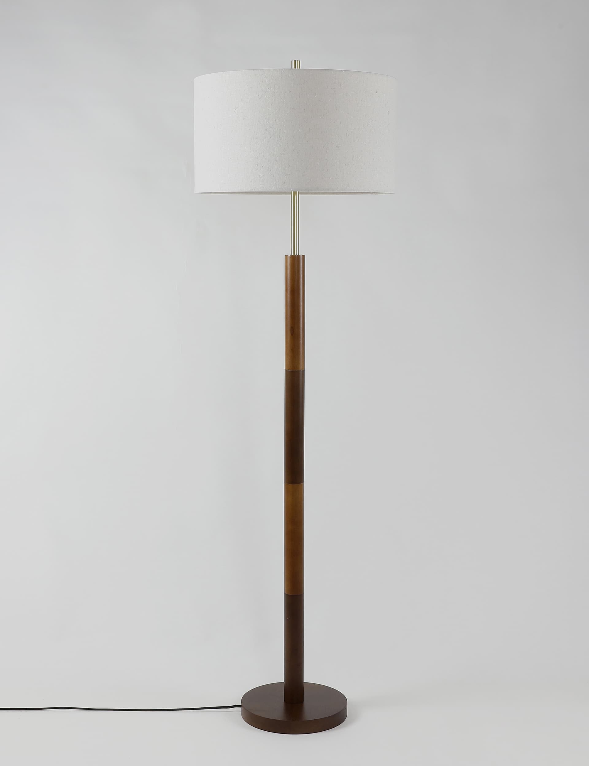 M&S Marlowe Floor Lamp - Wood, Wood