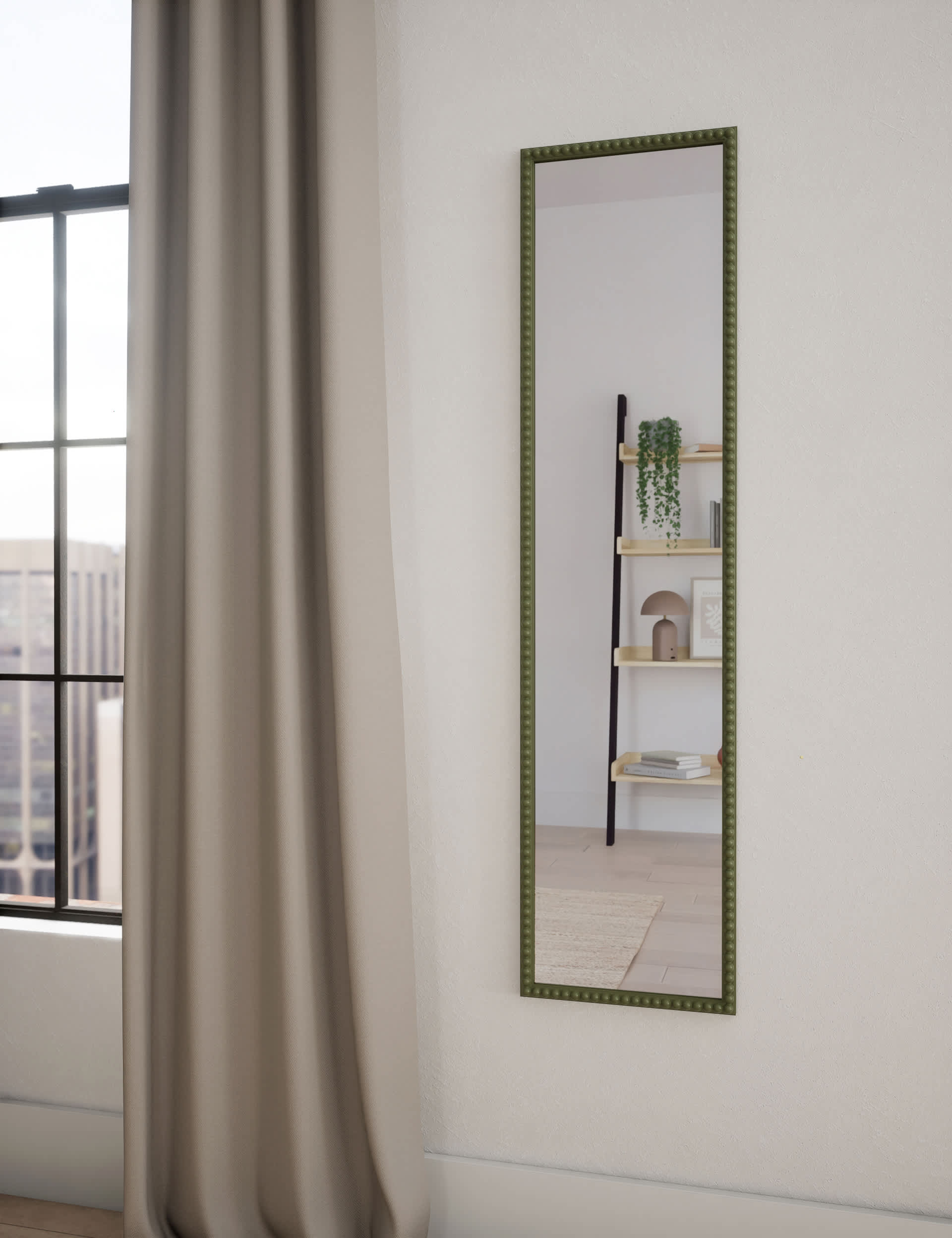 M&S Bobble Resin Wall Mirror - Light Green, Light Green