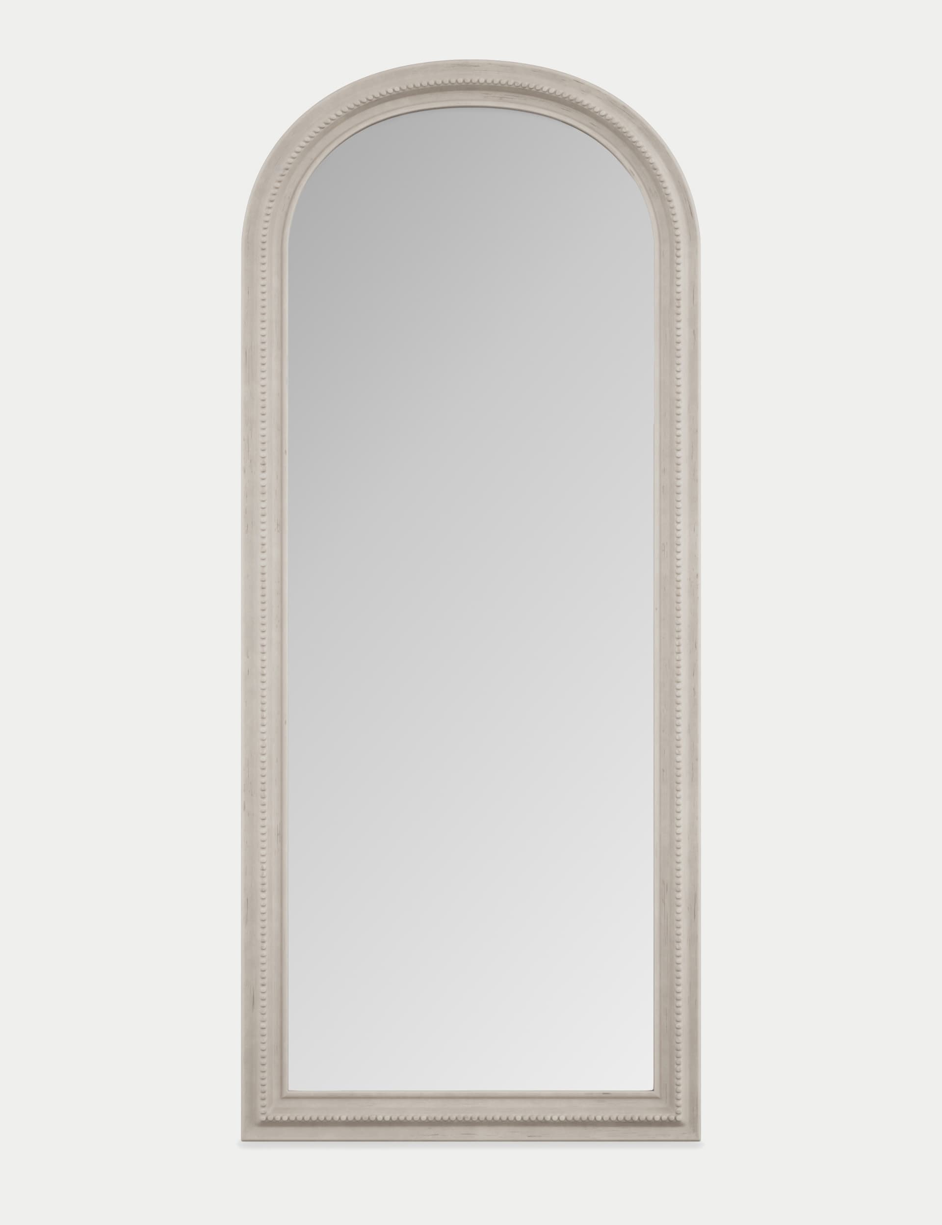 M&S Collection Daphne Arch Free Standing Mirror - White, White