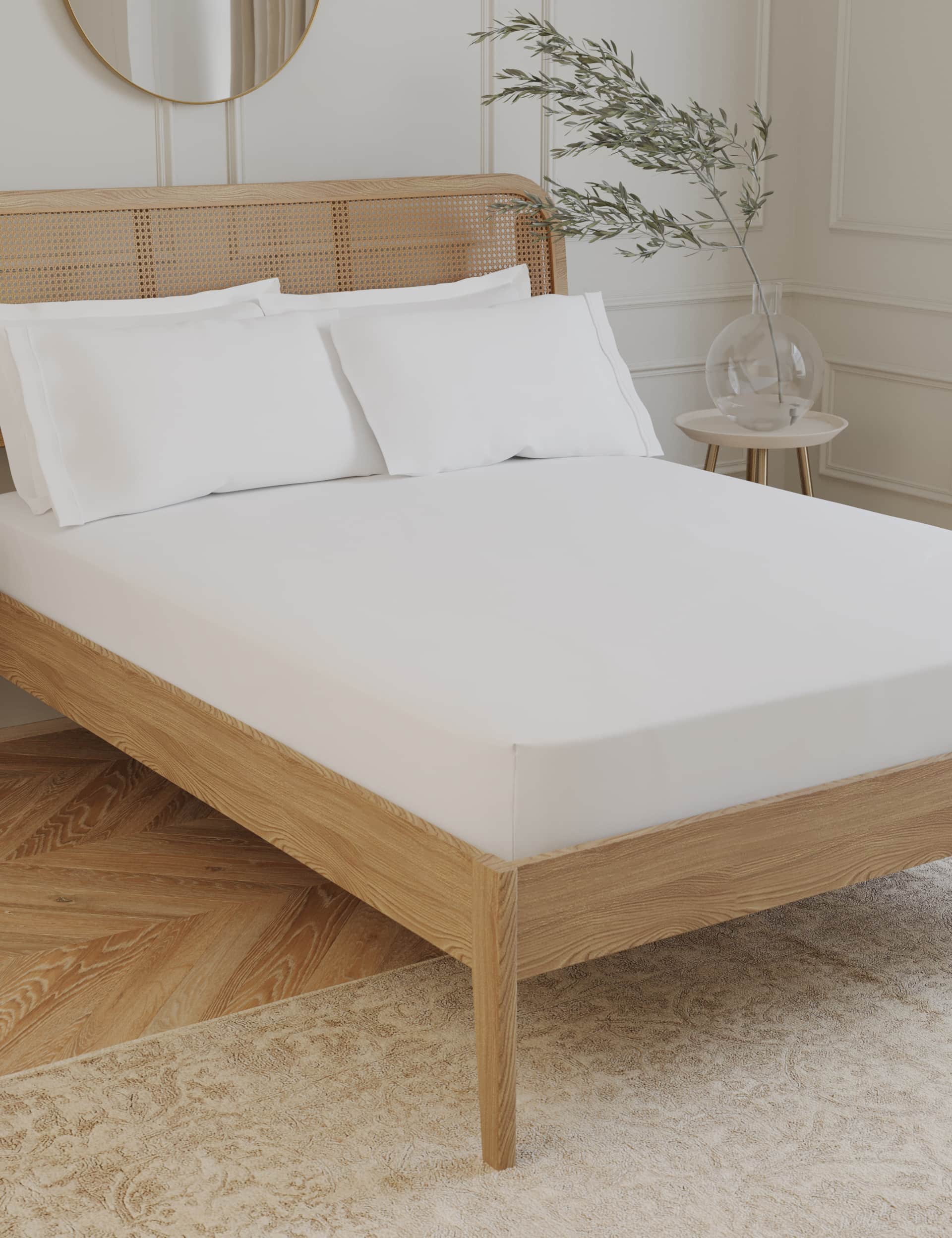 M&S Egyptian Cotton 230 Thread Count Extra Deep Fitted Sheet