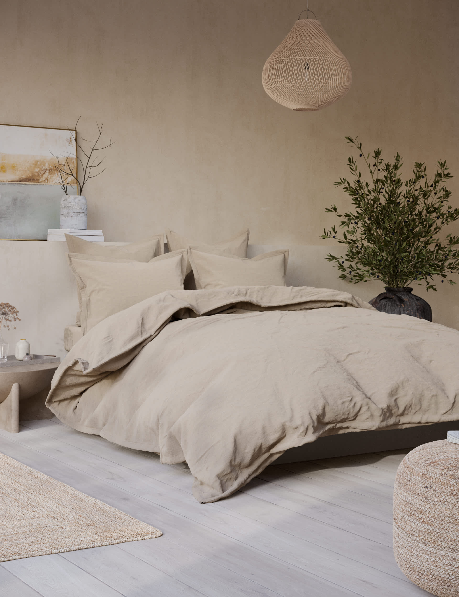 M&S X Fired Earth Washed Cotton Duvet Cover - 5FT - Malm, Apres Ski,Garden Folly,Camella,Hesper,Weal