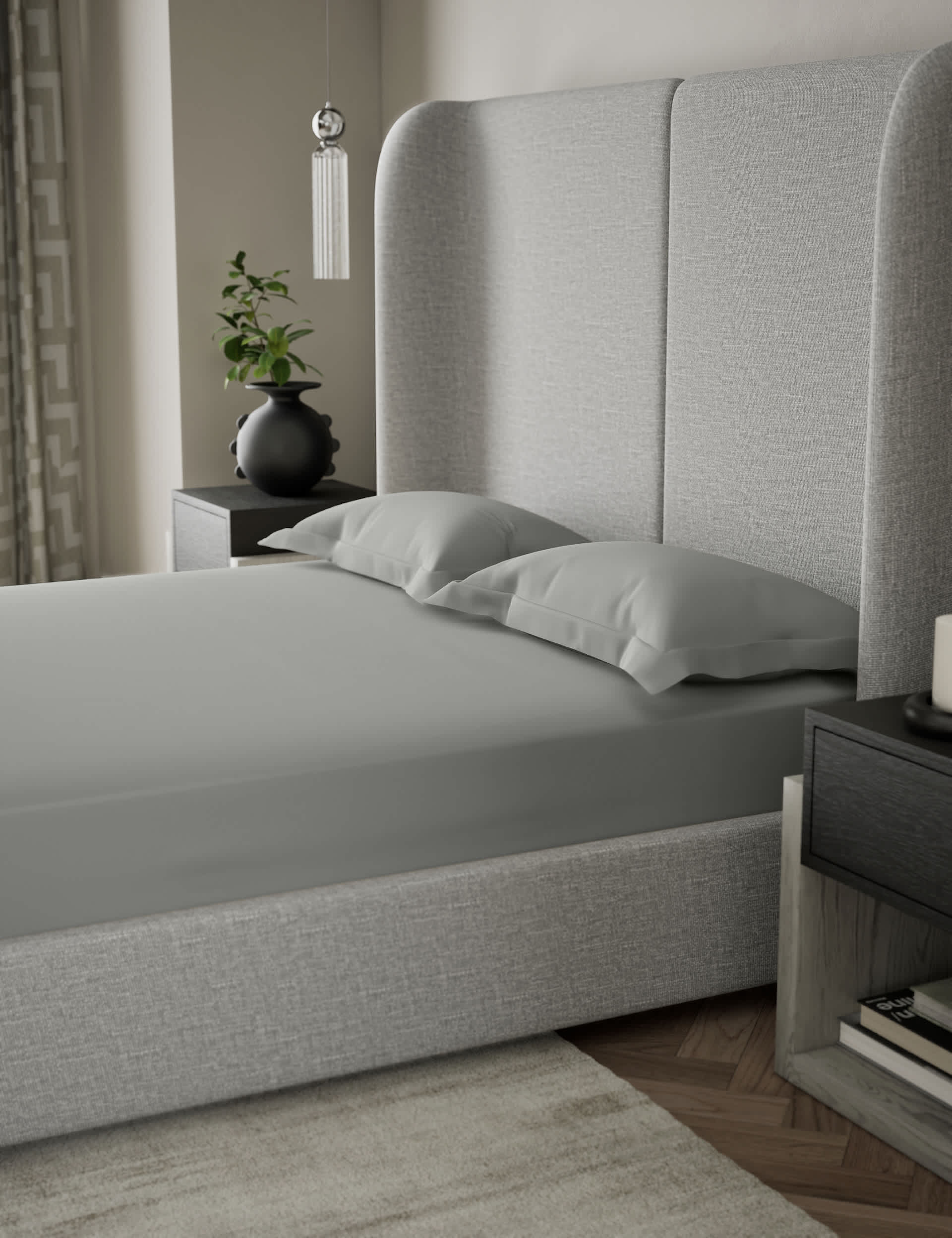 M&S X Kelly Hoppen 500 Thread Count Extra Deep Fitted Sheet