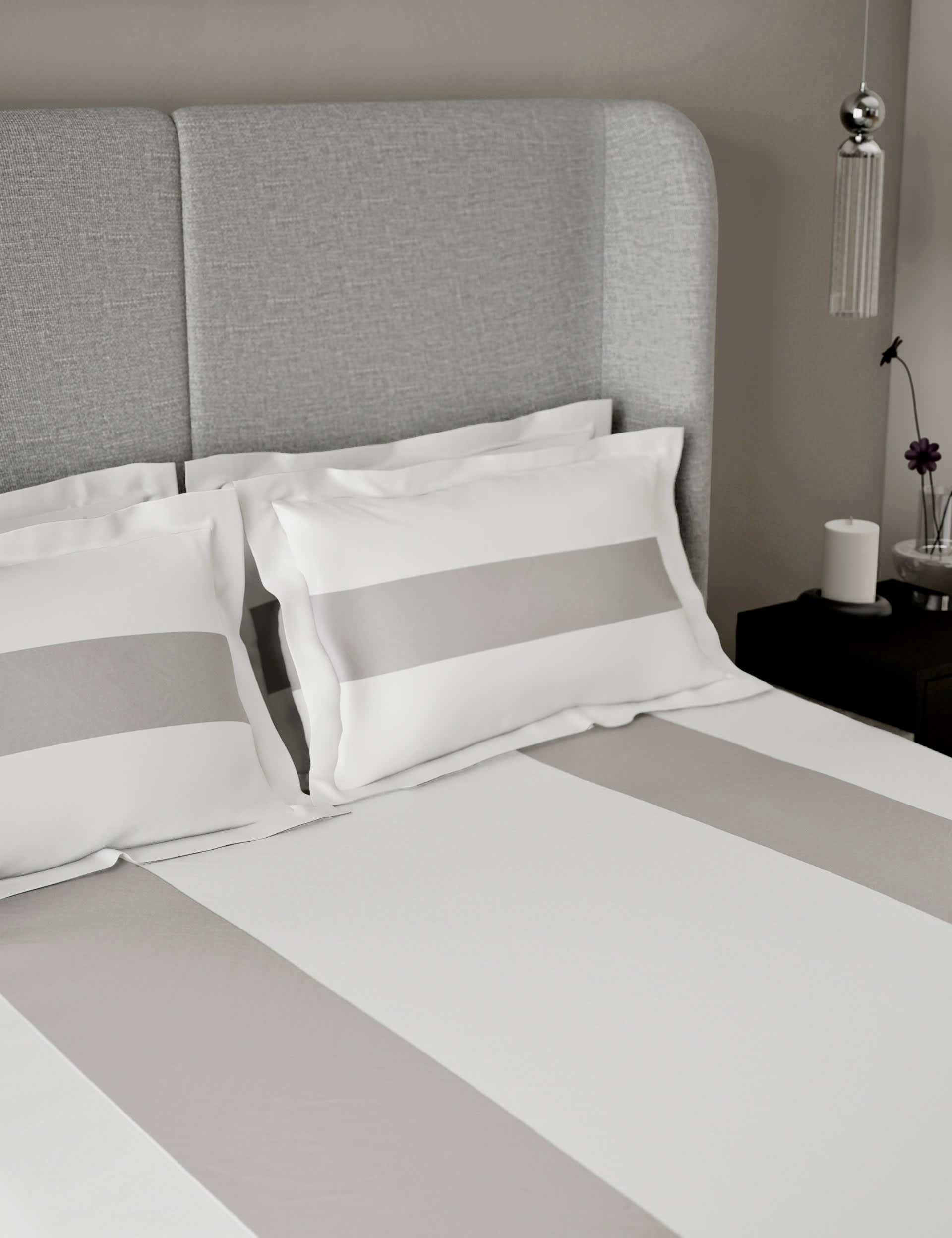 M&S X Kelly Hoppen 2pk 500 Thread Count Cotton Sateen Pillowcases