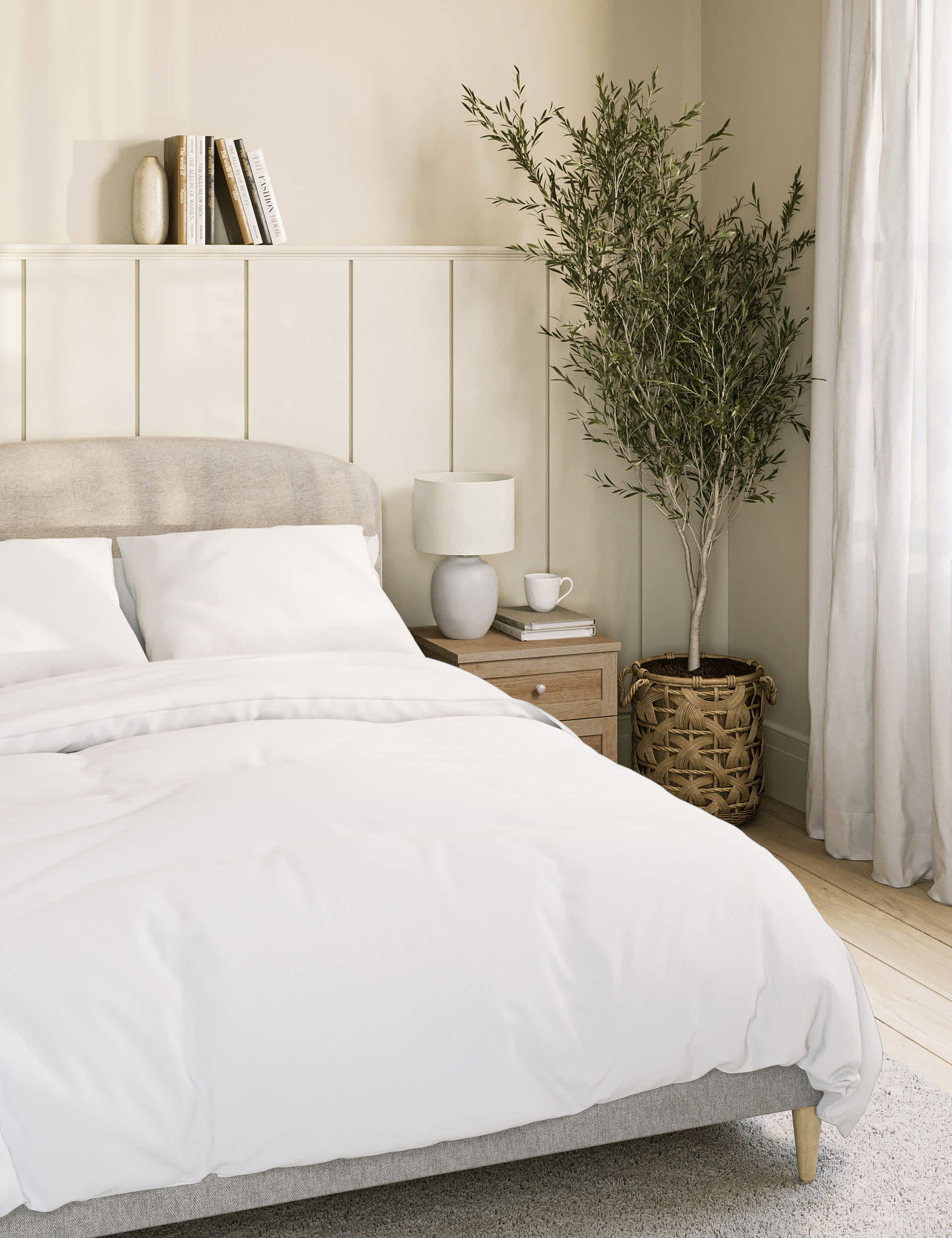 M&S Pure Cotton 300 Thread Count Duvet Cover