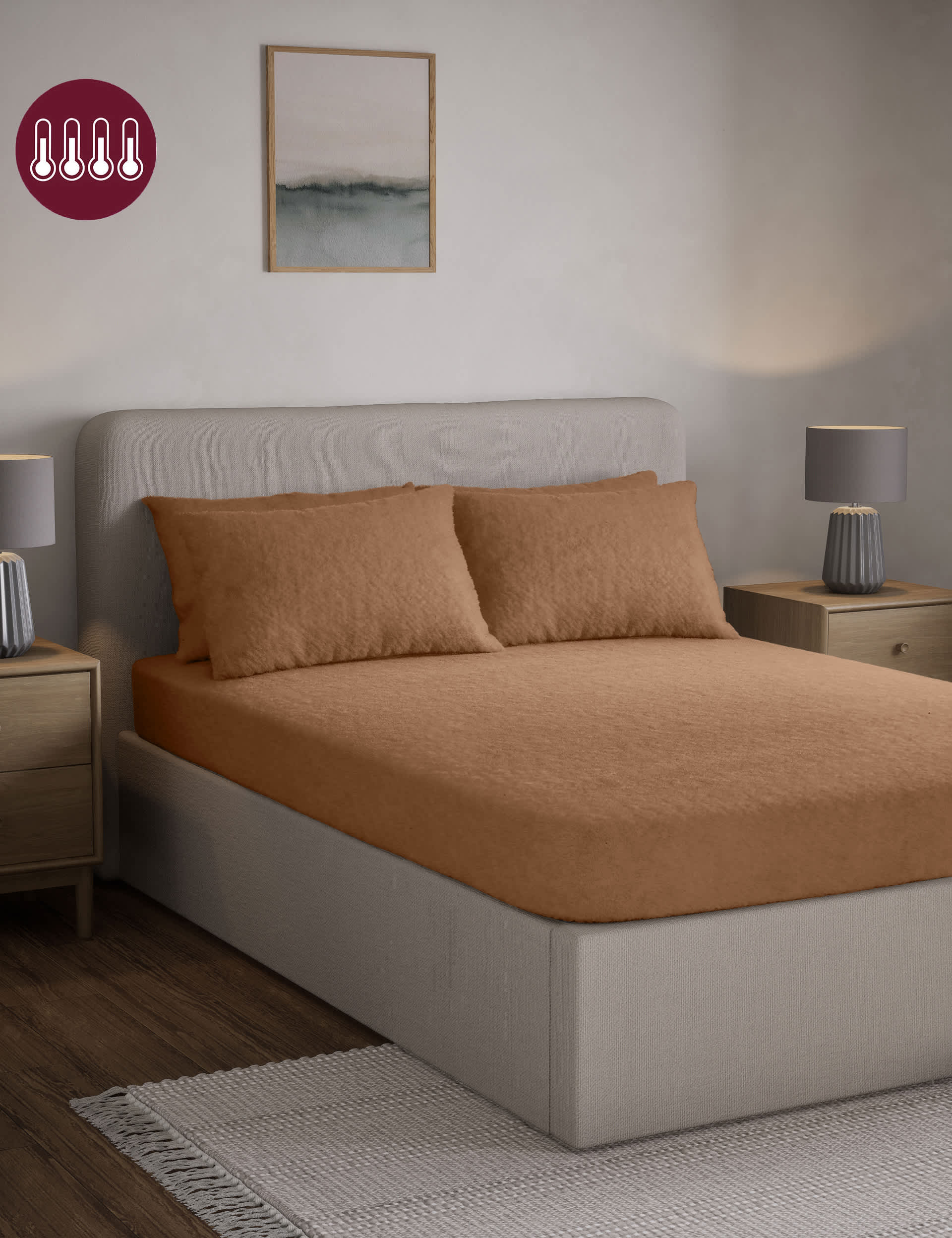 M&S Teddy Fleece Fitted Sheet