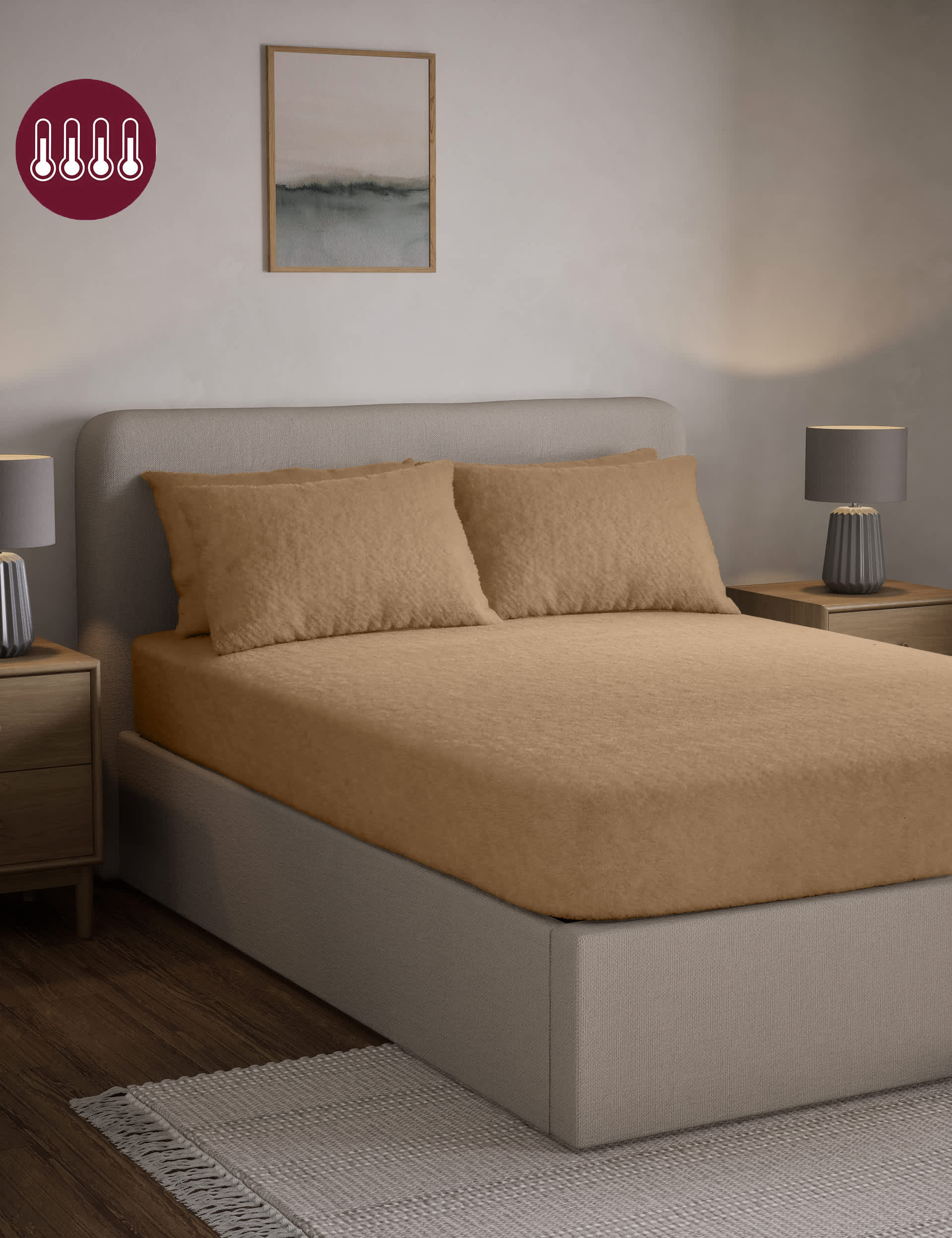 M&S Teddy Fleece Deep Fitted Sheet