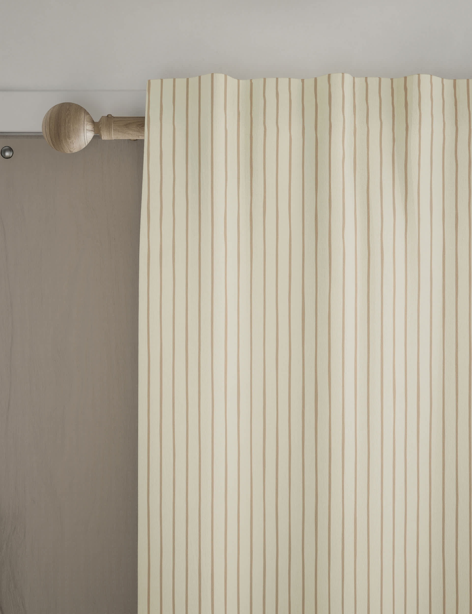 M&S Pure Cotton Striped Multiway Curtains