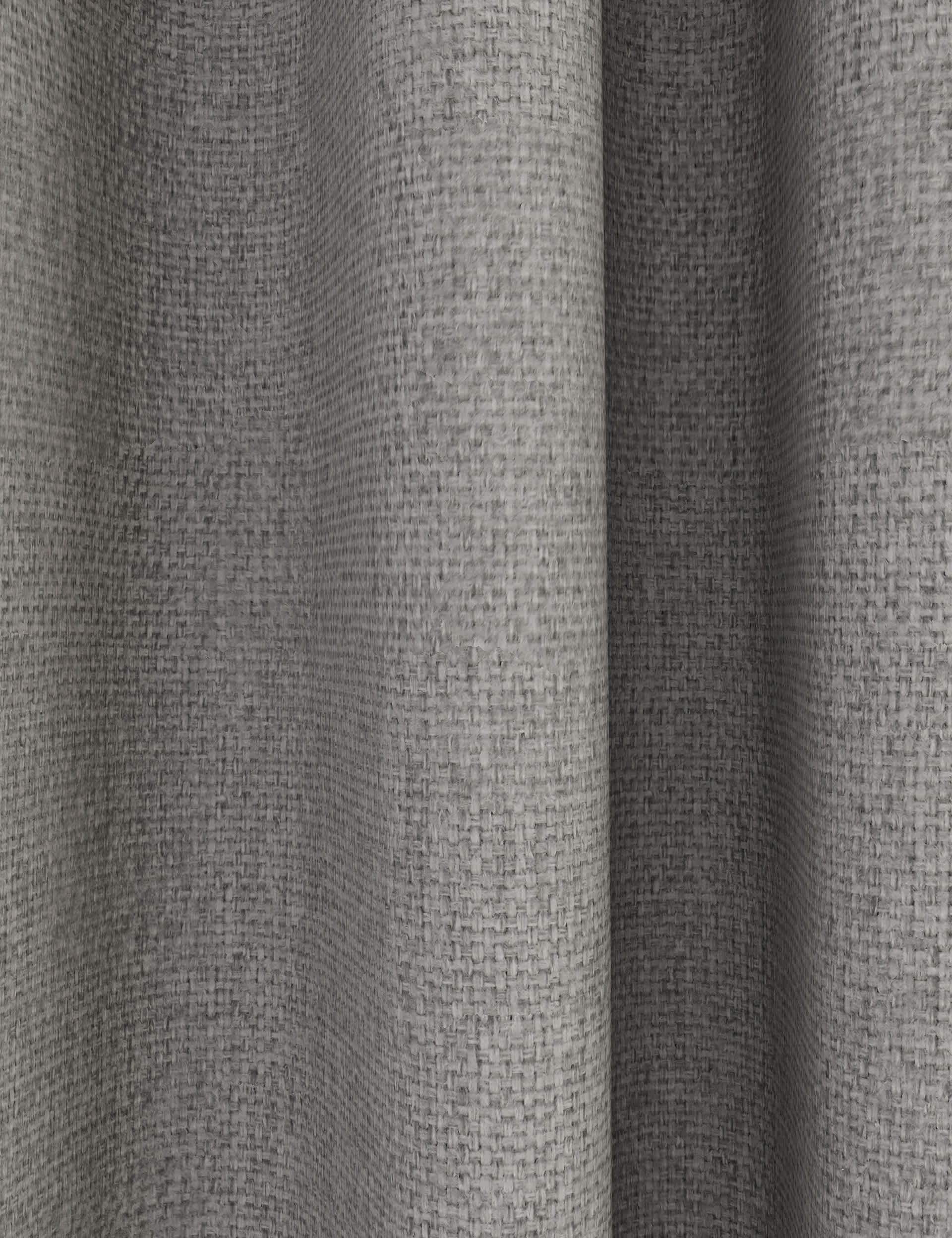 M&S Collection Isabelle Eyelet Blackout Curtains - WDR72 - Light Grey, Light Grey