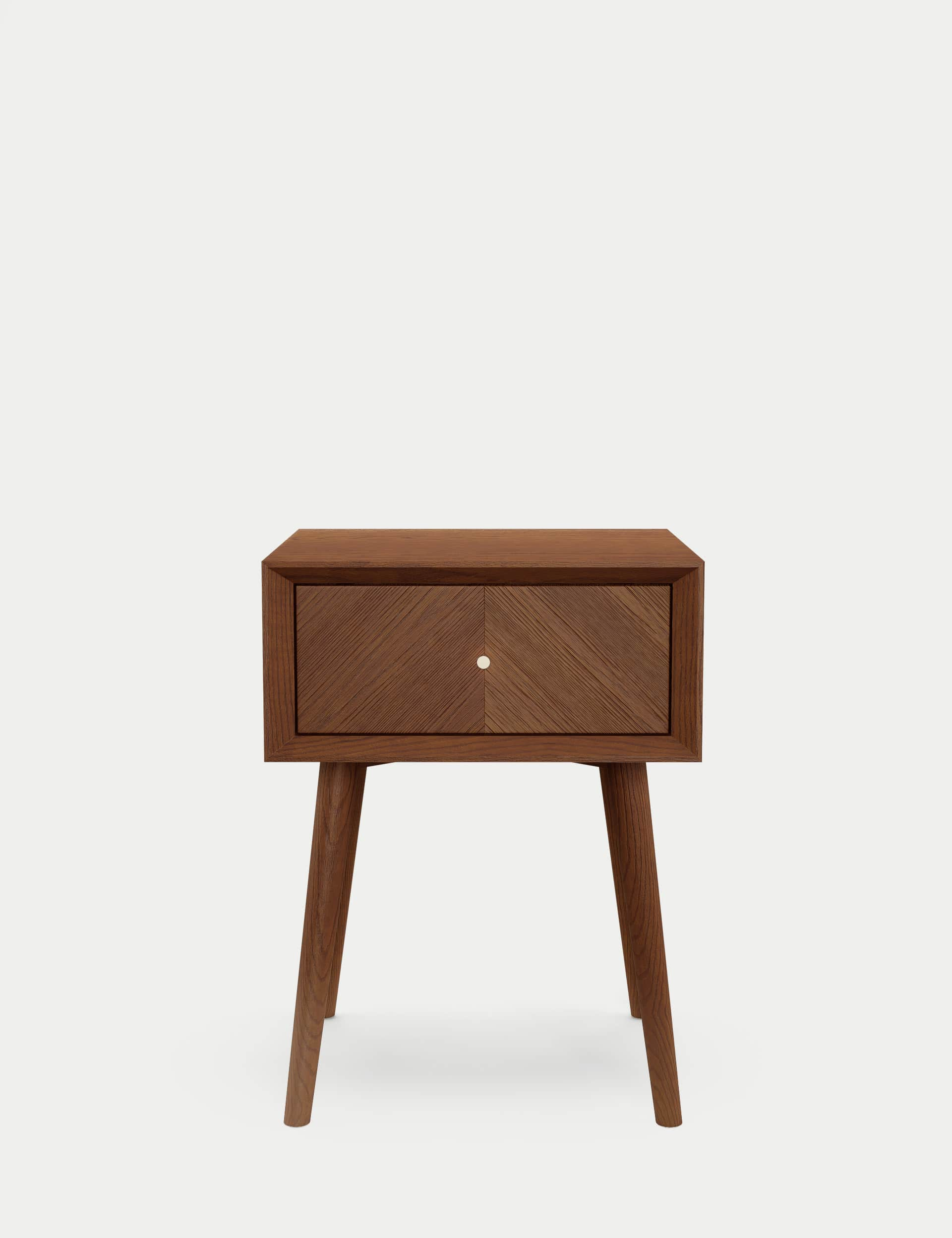 M&S Collection Monroe Bedside Table - Walnut, Walnut