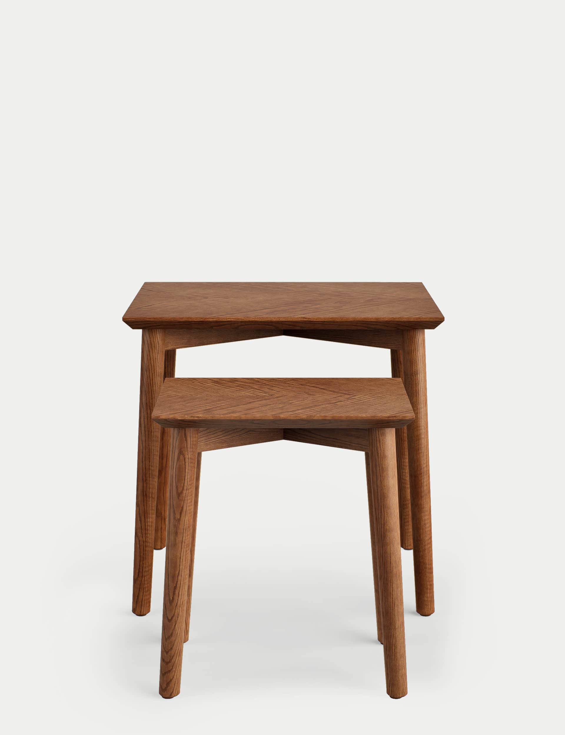 M&S Collection Monroe Nesting Side Tables - Walnut, Walnut