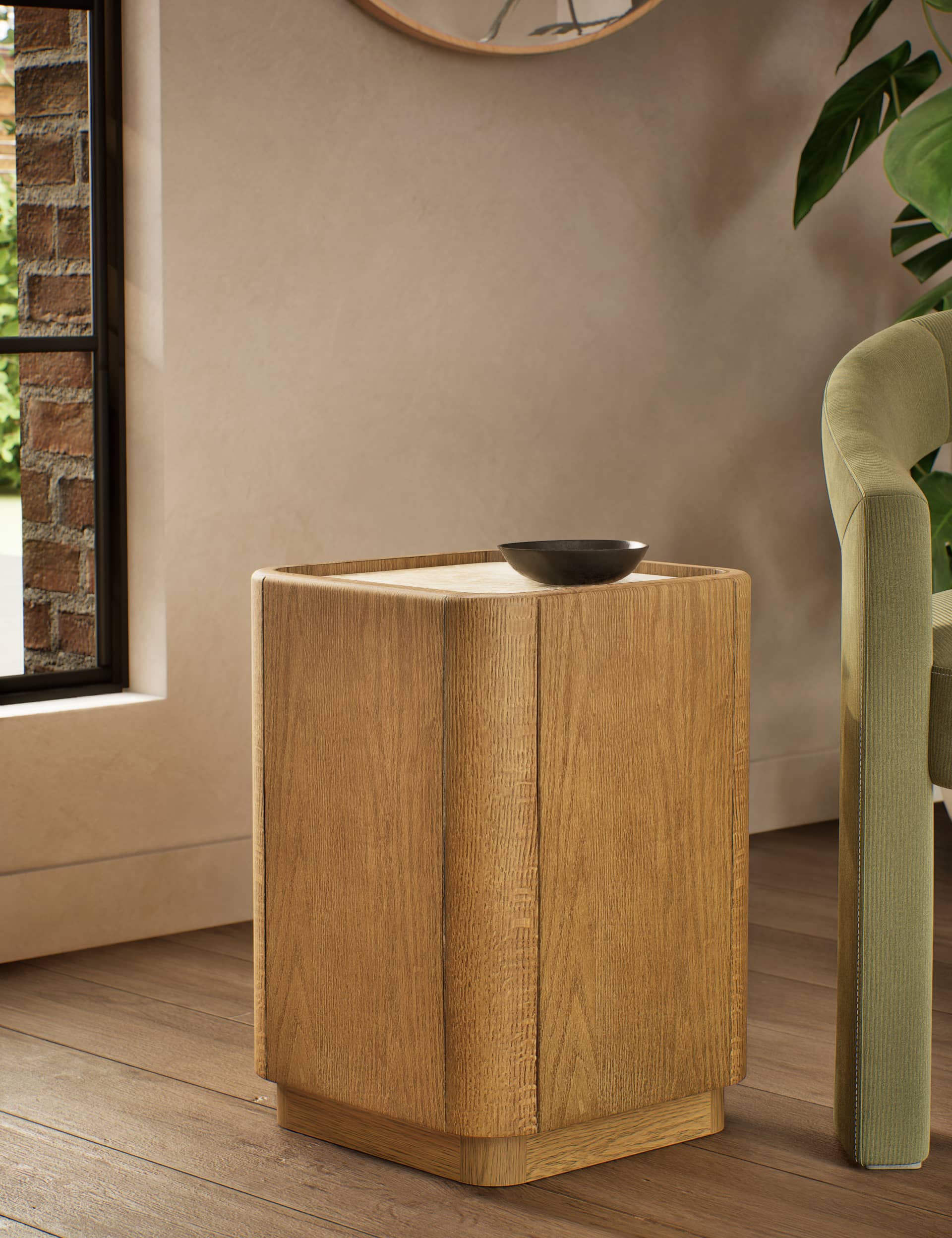 M&S Dempsey Side Table - Natural Mix, Natural Mix