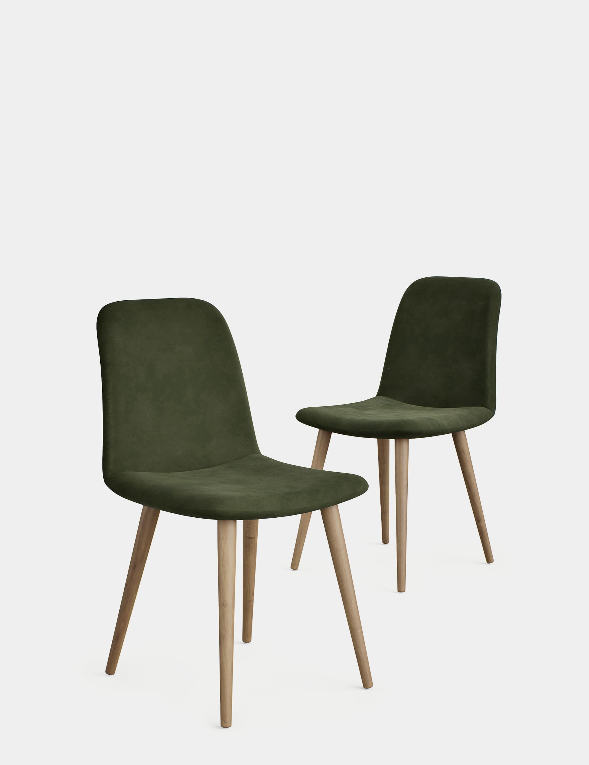 M&S Collection Set of 2 Hive Dining Chairs - Moss Green, Moss Green