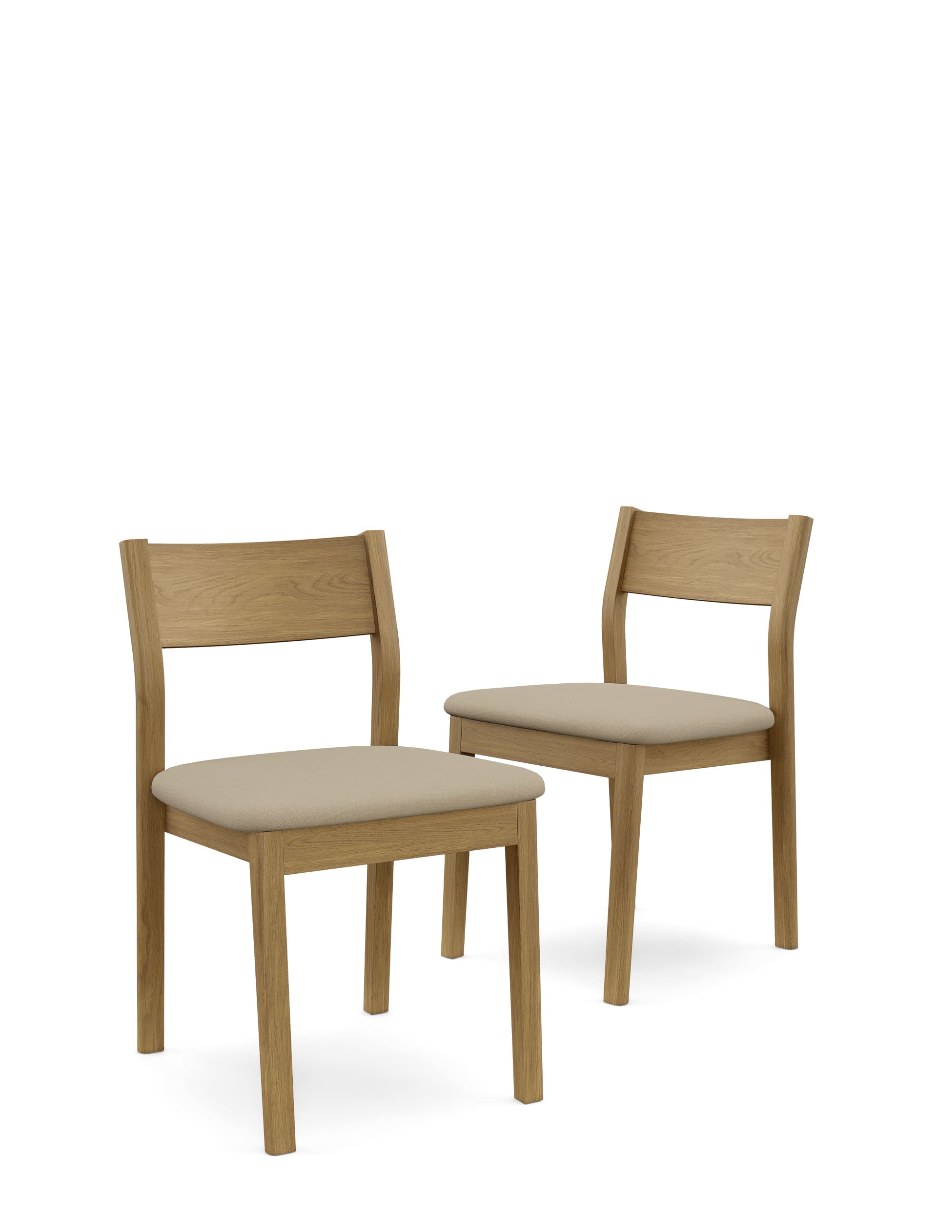 M&S Collection Set of 2 Hutch Dining Chairs - Natural Mix, Natural Mix