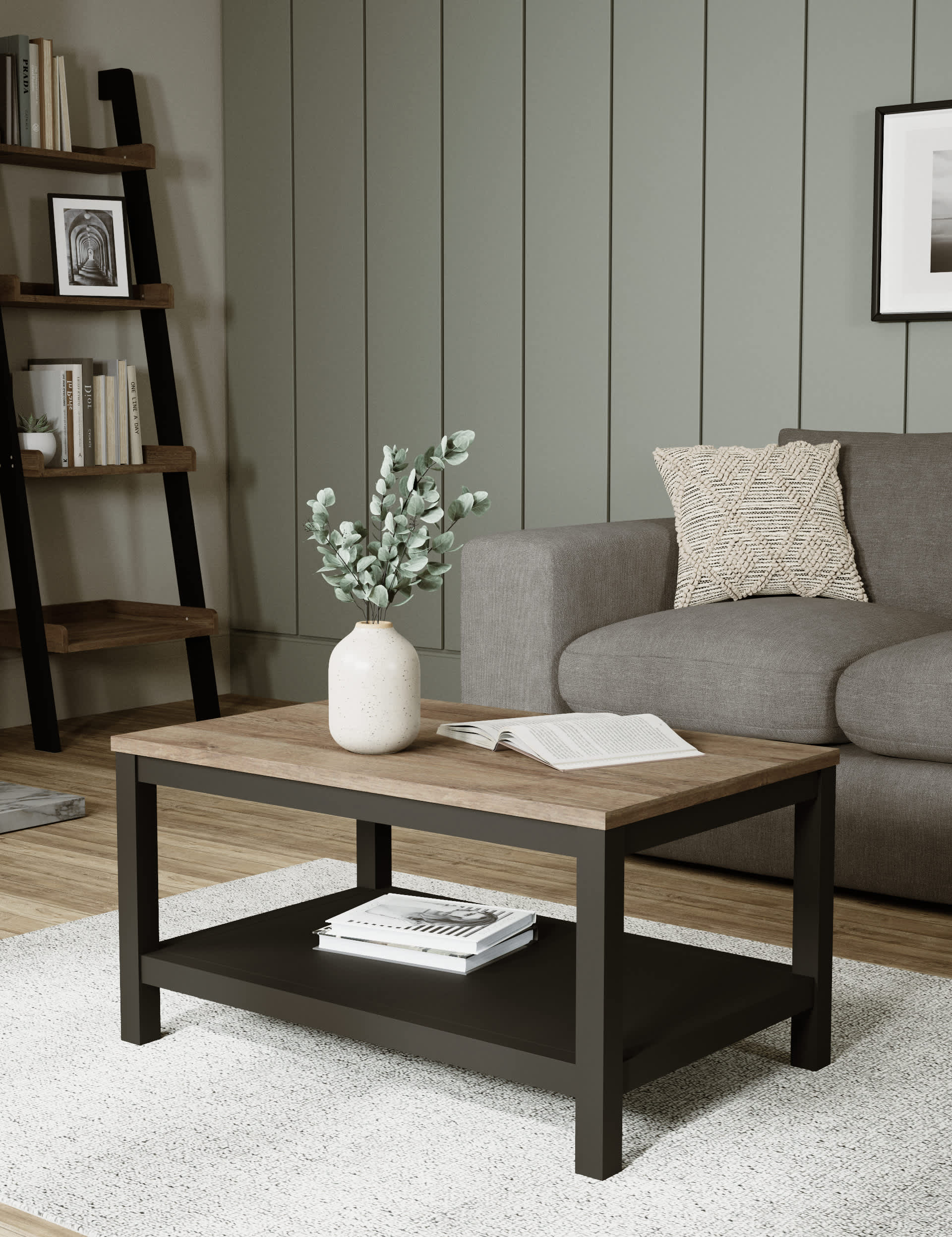 M&S Salcombe Coffee Table - Black, Light Grey,Black