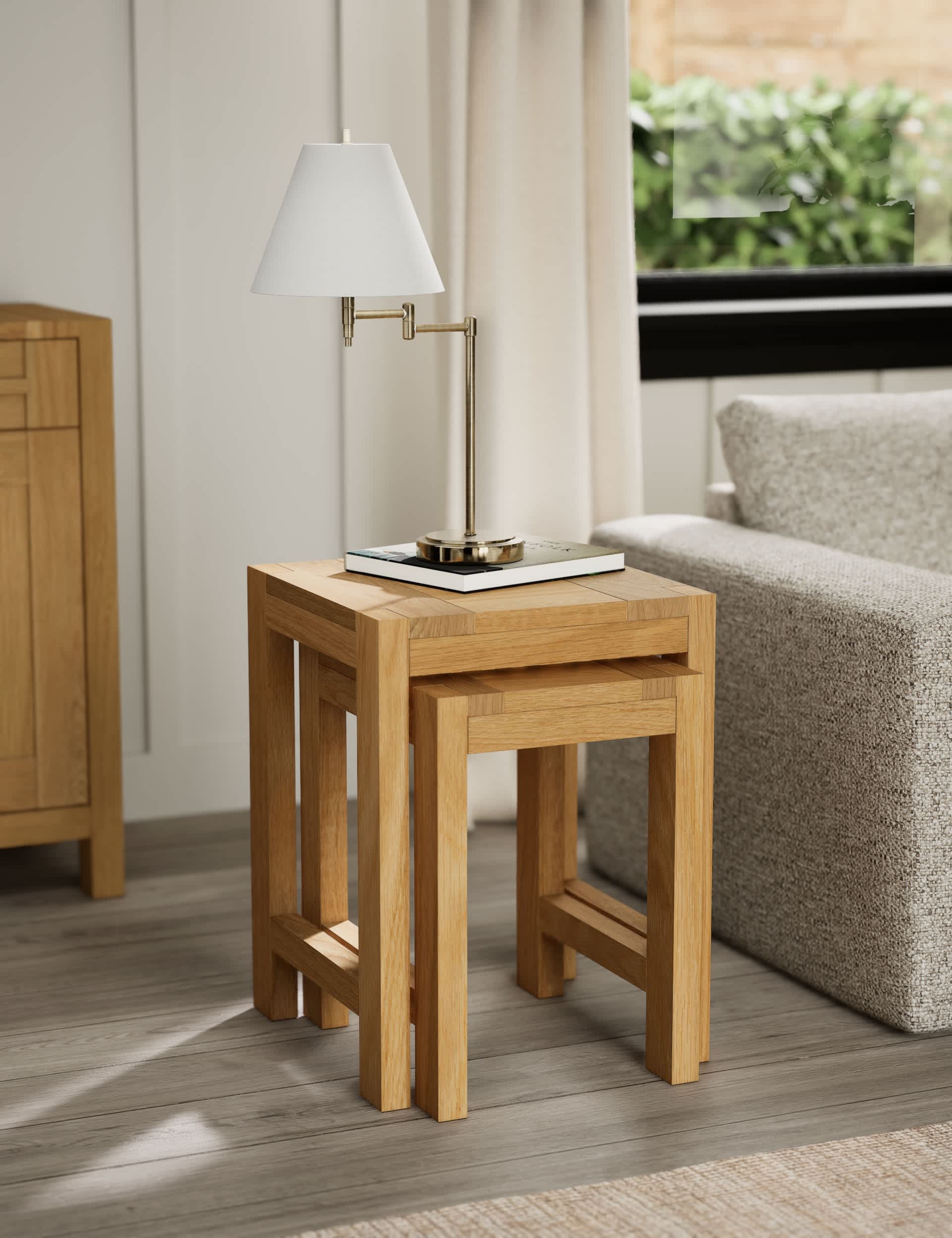 M&S Sonoma Nest of Tables - Oak, Oak