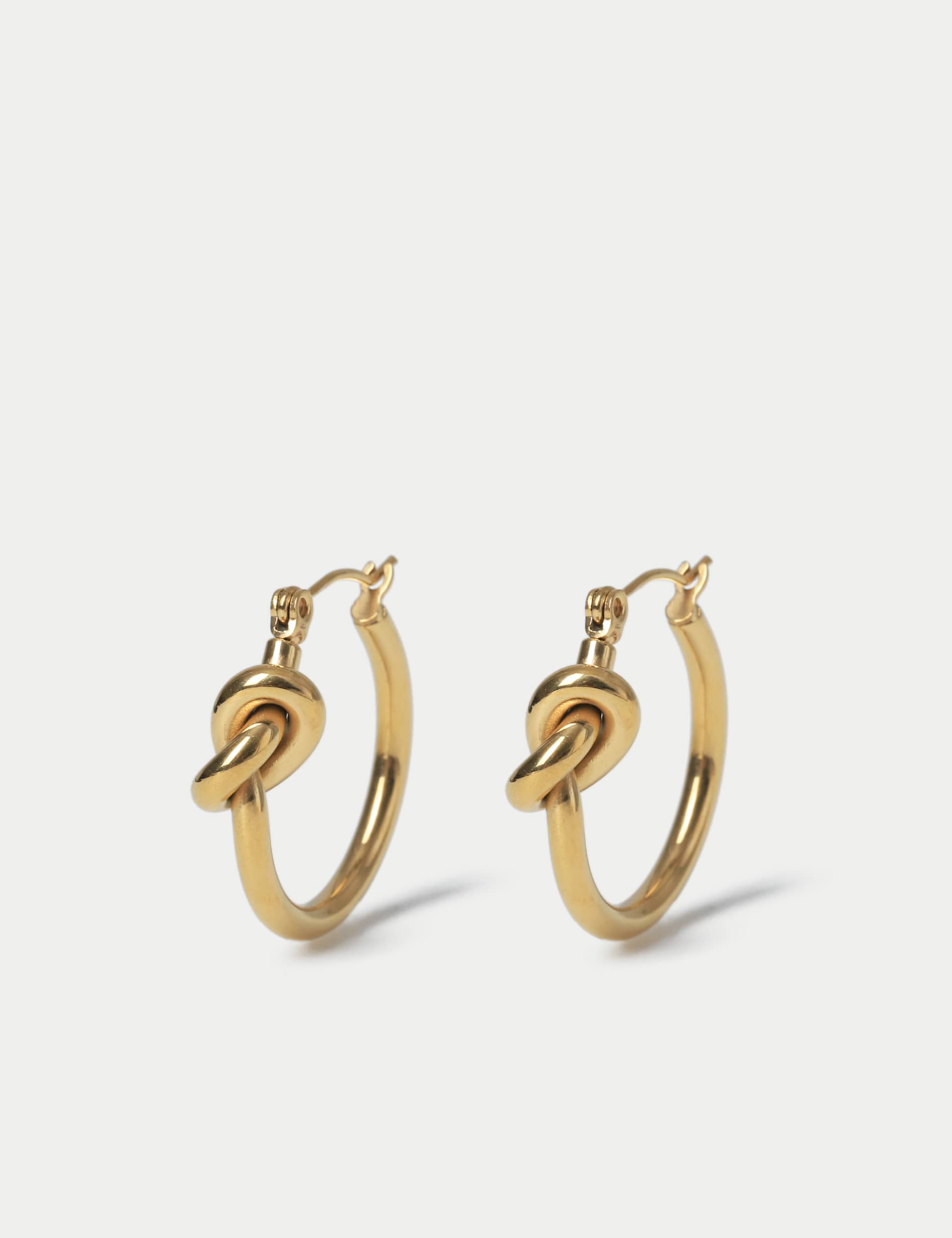 Women's Autograph Waterproof Knot Hoop Earring - Gold, Gold