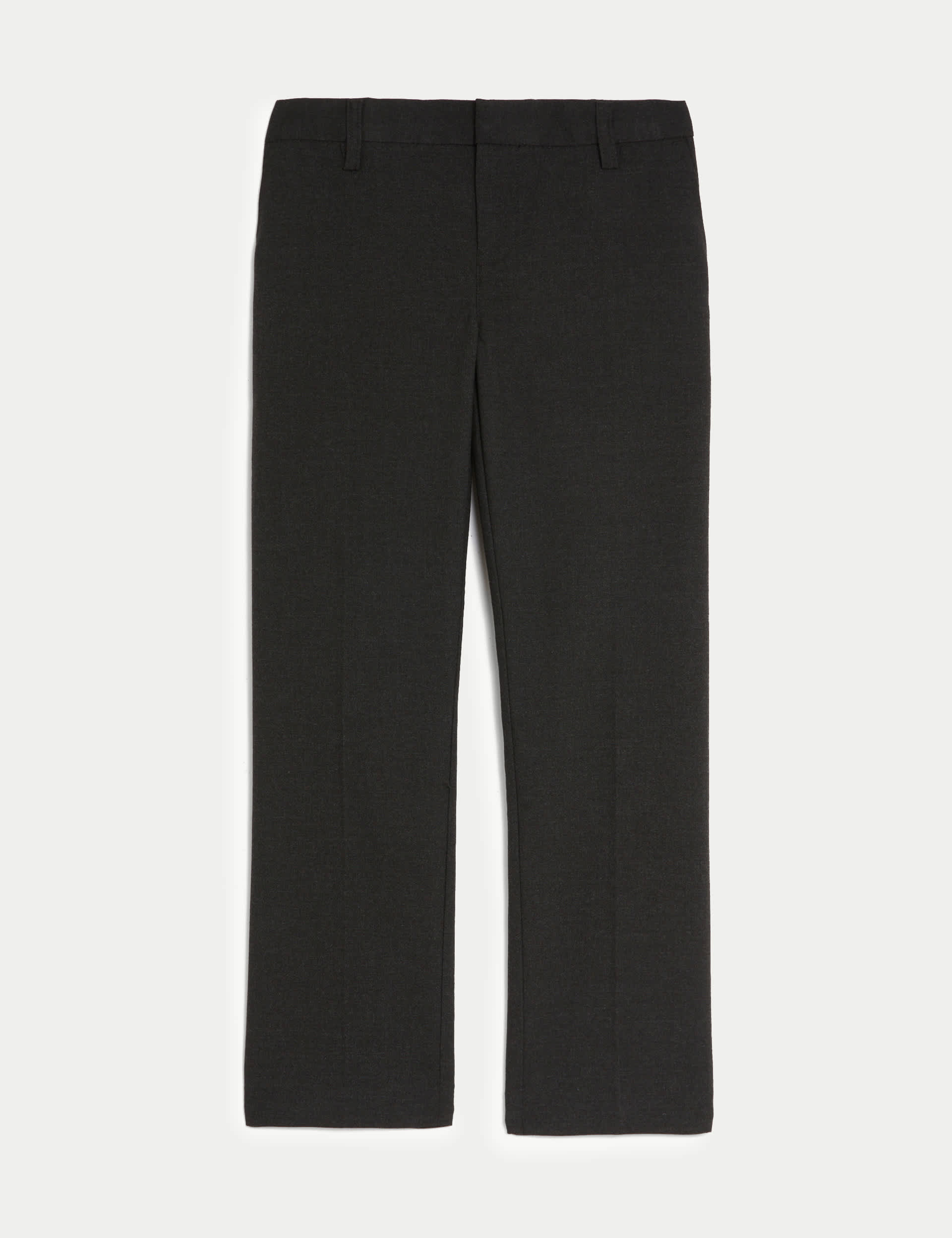 M&S Boys Slim Leg Longer Length School Trousers (2-18 Yrs) - 14-15XL - Charcoal, Black,Charcoal