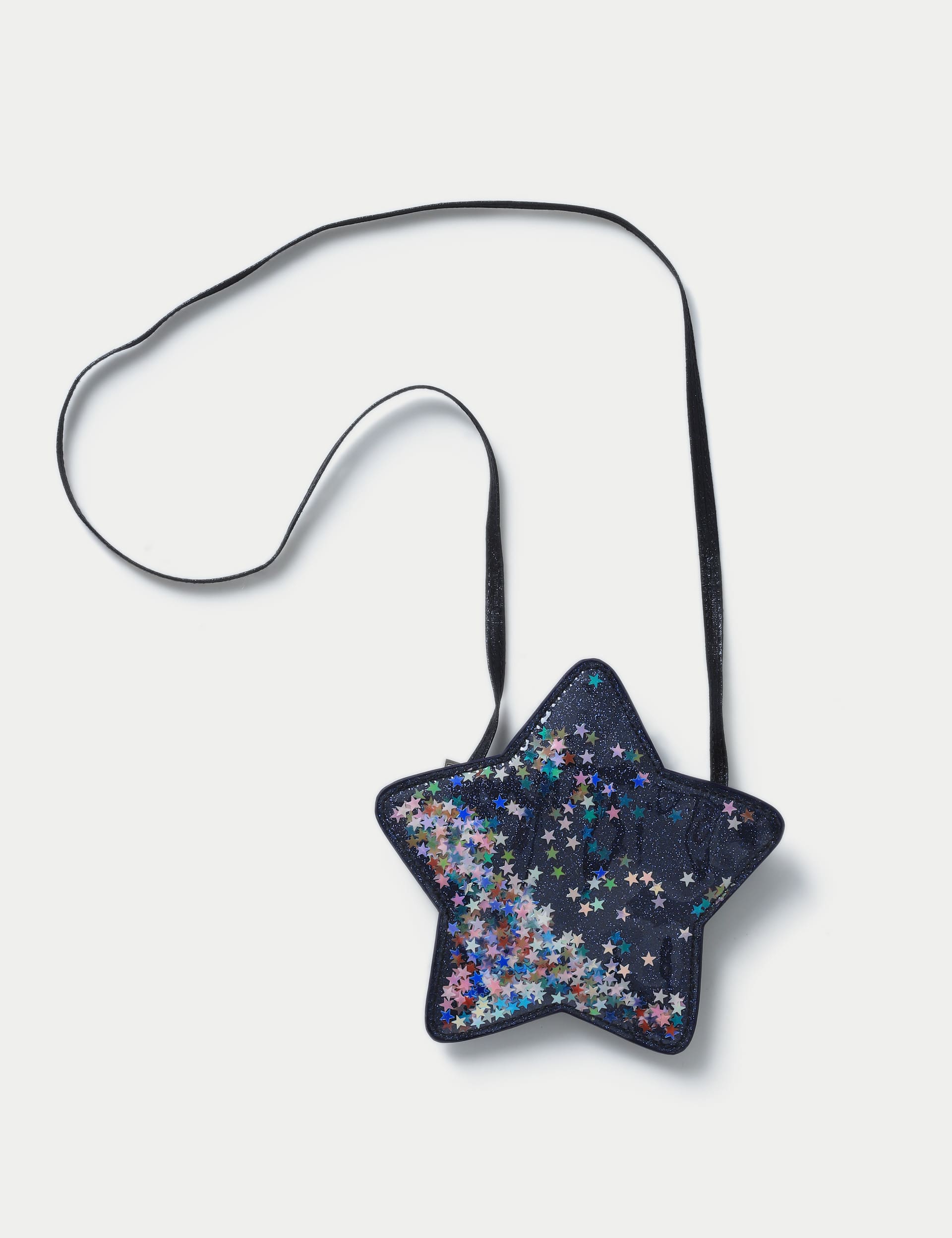 M&S Girls Glitter Star Bag - Navy, Navy