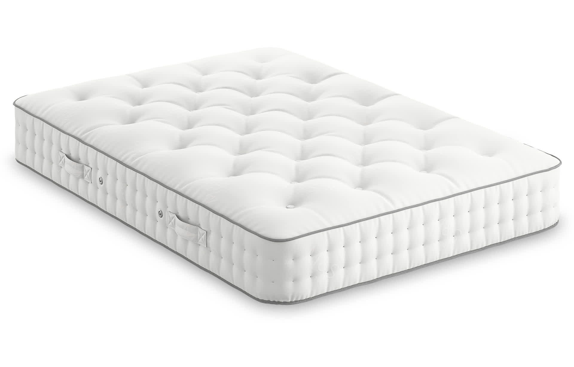 M&S Collection 1000 Pocket Spring Firm Mattress - 4FT - White, White