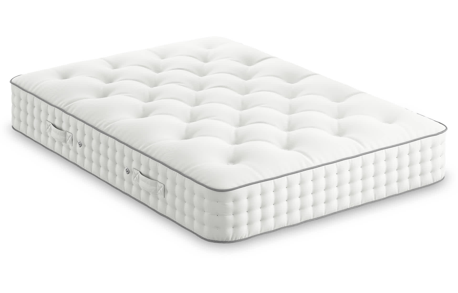 M&S Collection 1500 Pocket Spring Firm Mattress - 6FT - White, White