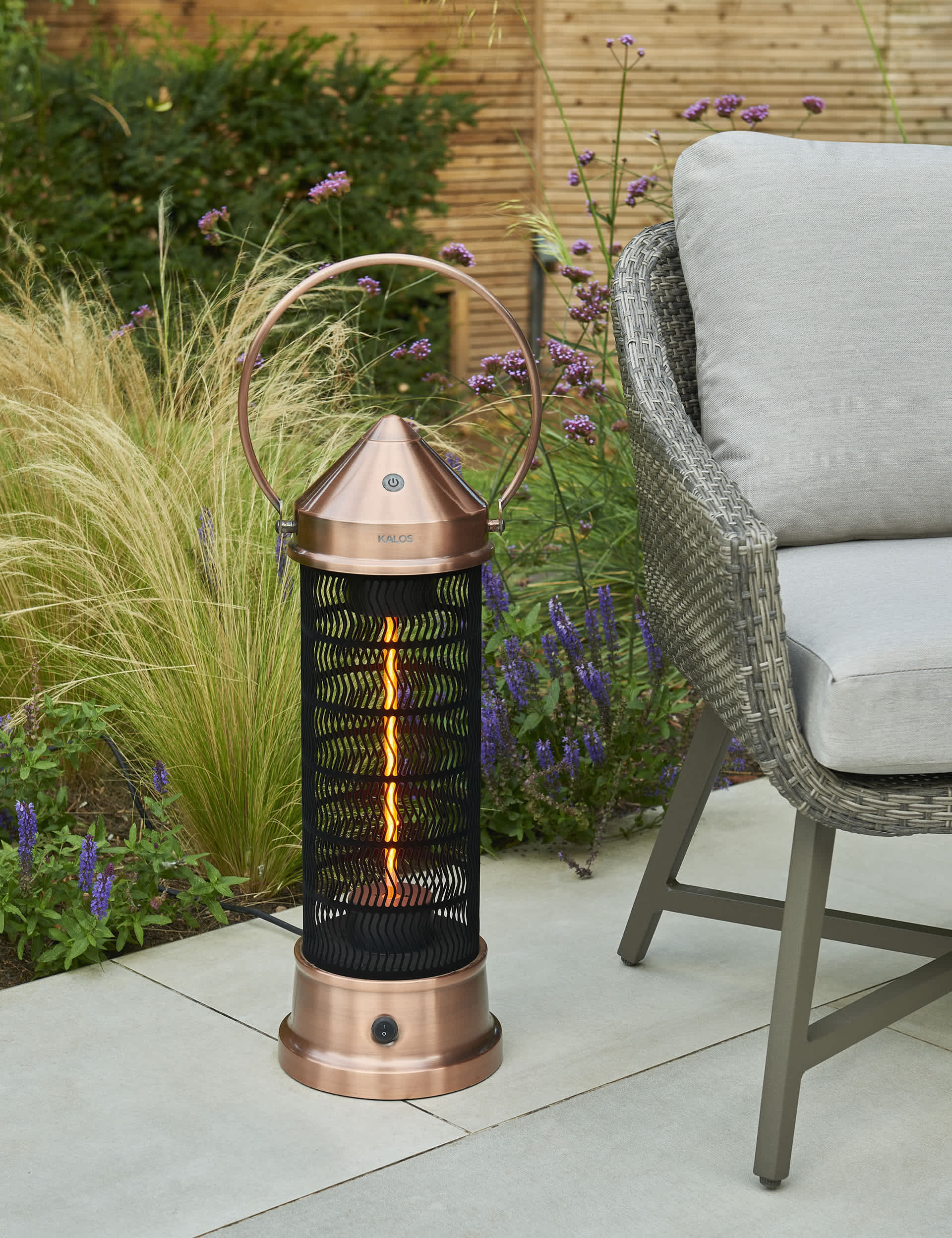 Kettler Small Electric Copper Heater Lantern, Copper