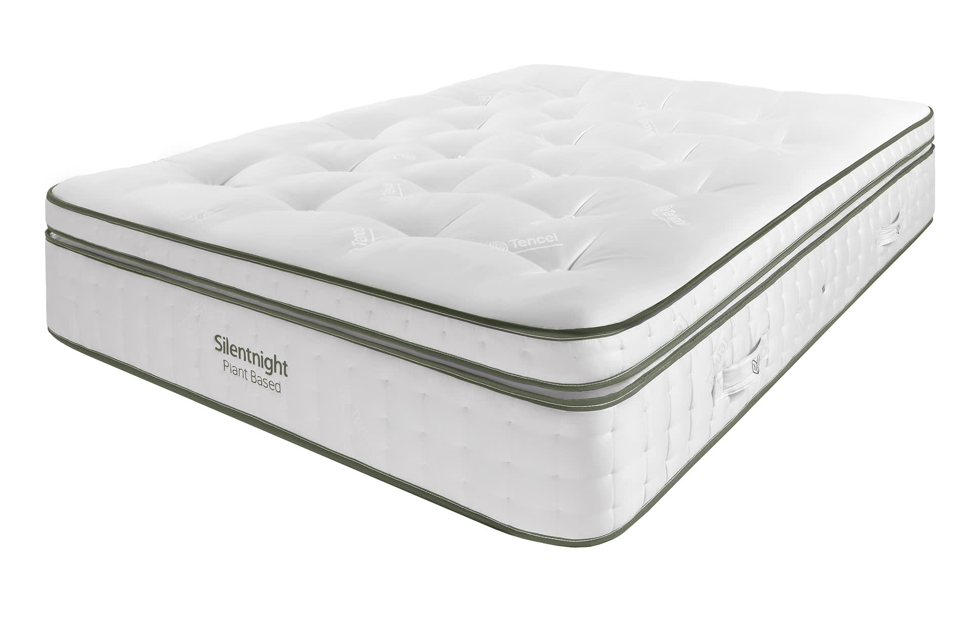 Silentnight Hypoallergenic 1800 Pocket Spring Mattress - 5FT - White, White