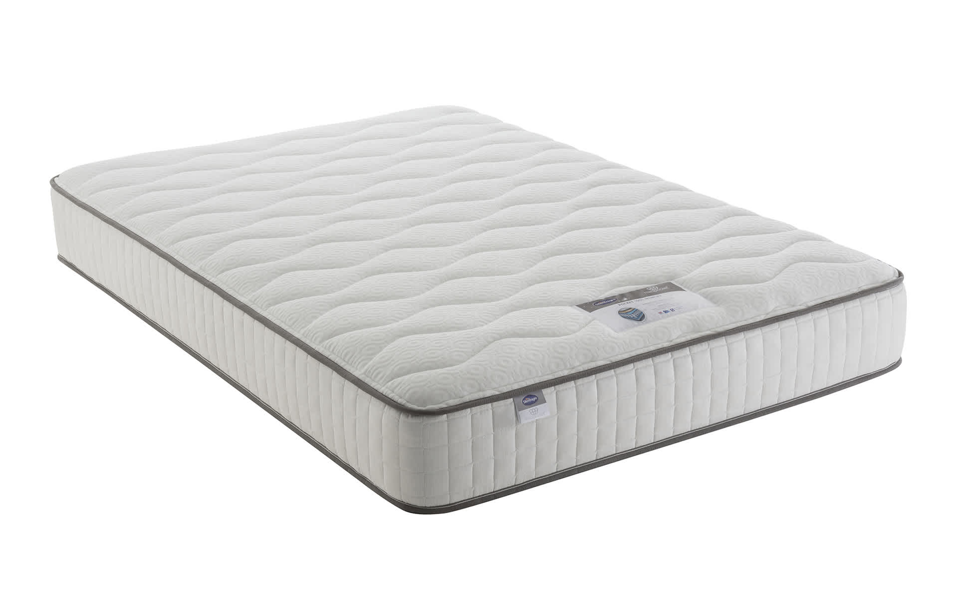 Silentnight Memory Foam 800 Pocket Spring Mattress - 4FT6 - White, White