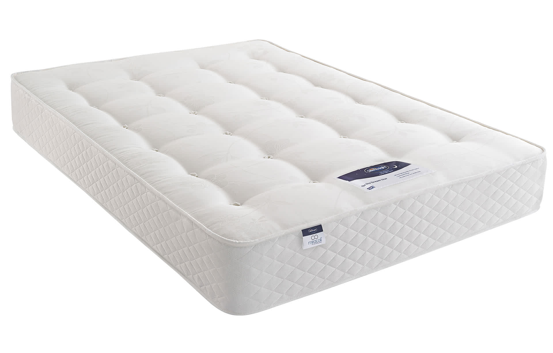 Silentnight Comfort Miracoil Open Spring Mattress - 3FT - White, White