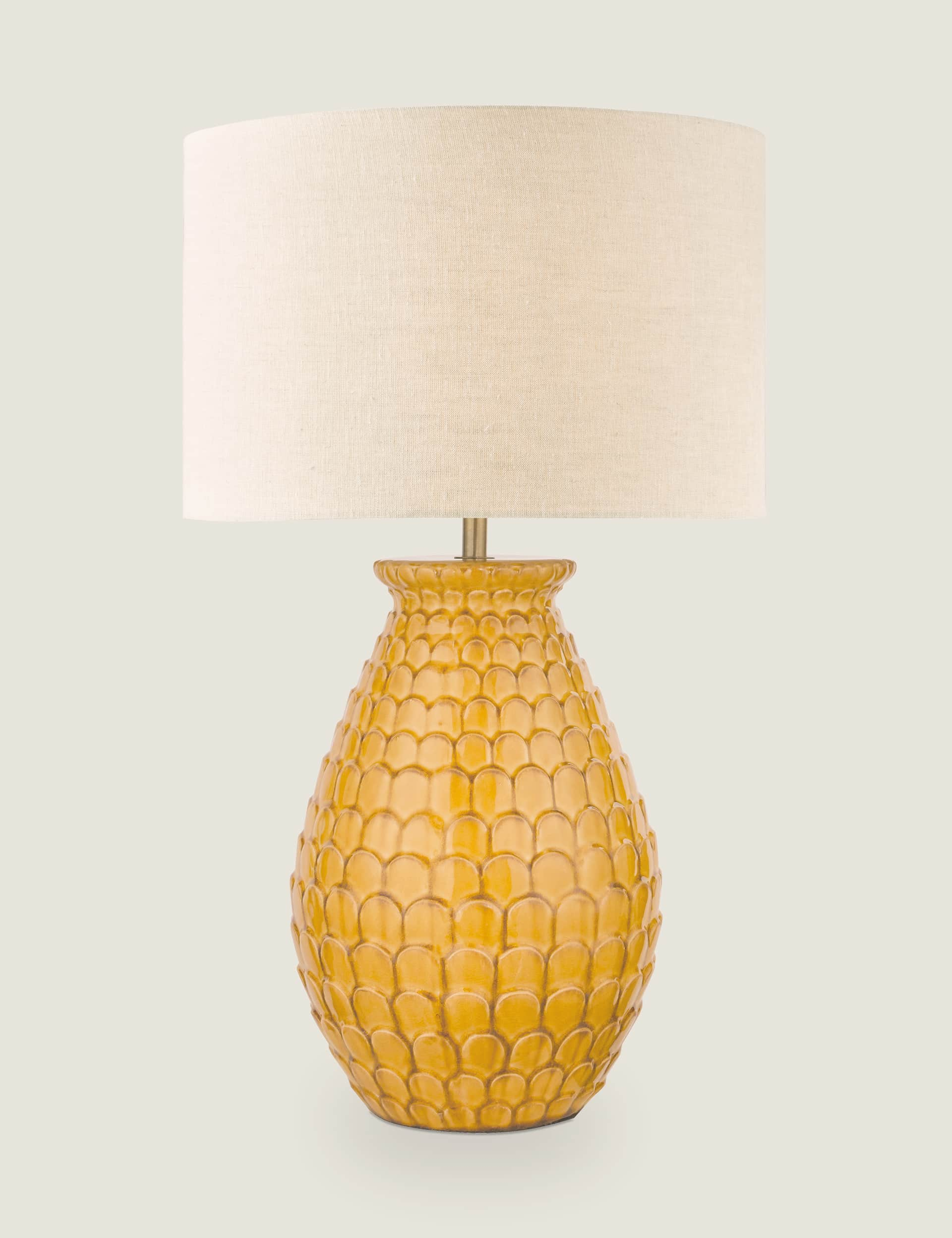 Laura Ashley Liza Table Lamp - Orange, Orange