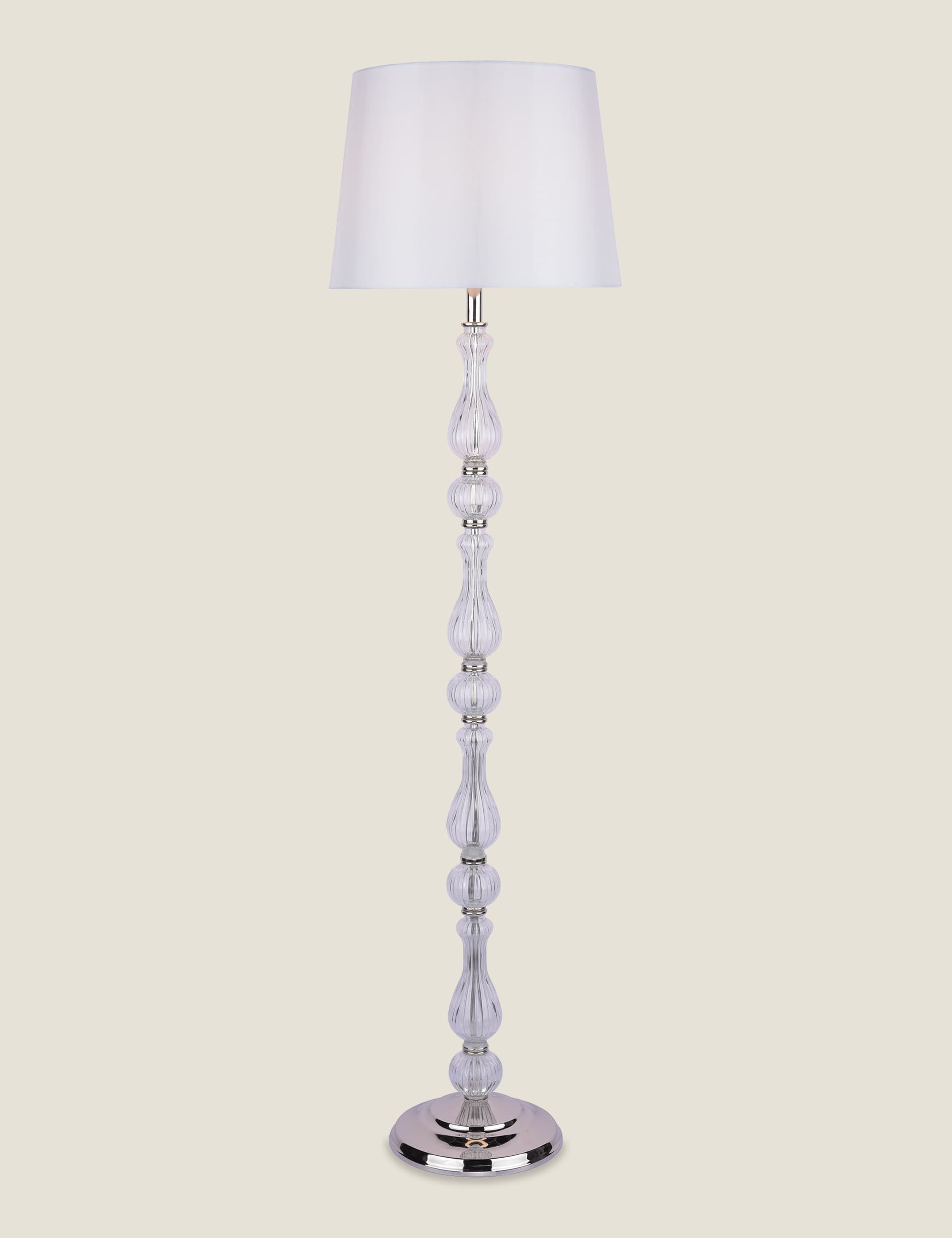 Laura Ashley Bradshaw Floor Lamp - Silver, Silver