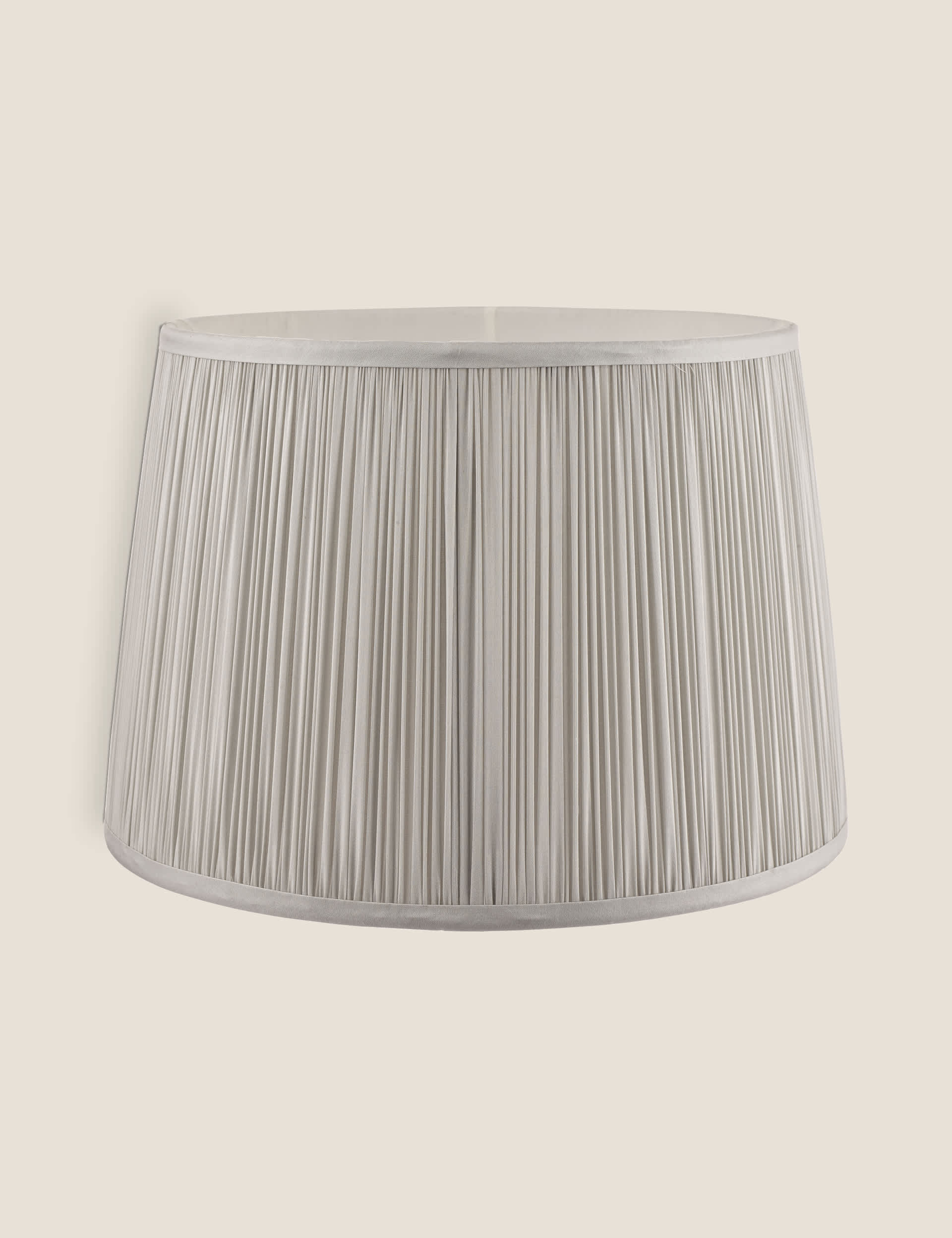 Laura Ashley Hemsley Pleated Lamp Shade - Silver, Silver