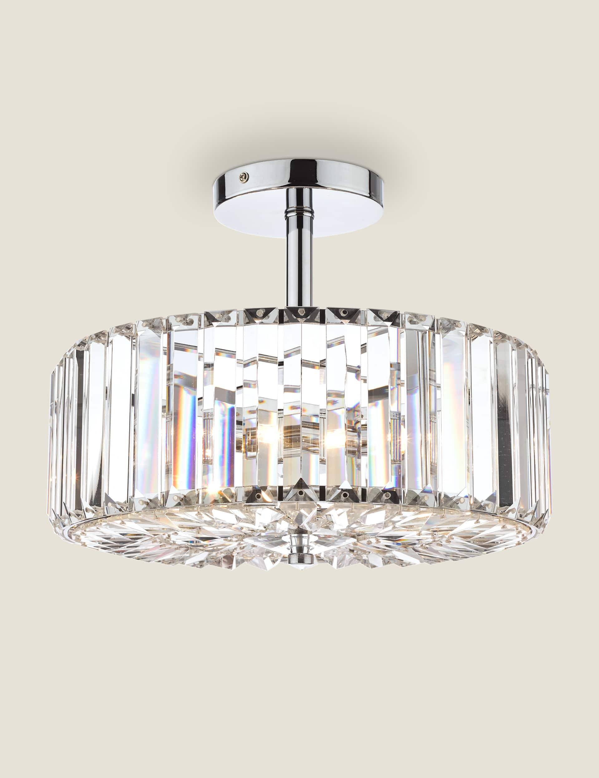 Laura Ashley Fernhurst Ceiling Light - Silver, Silver