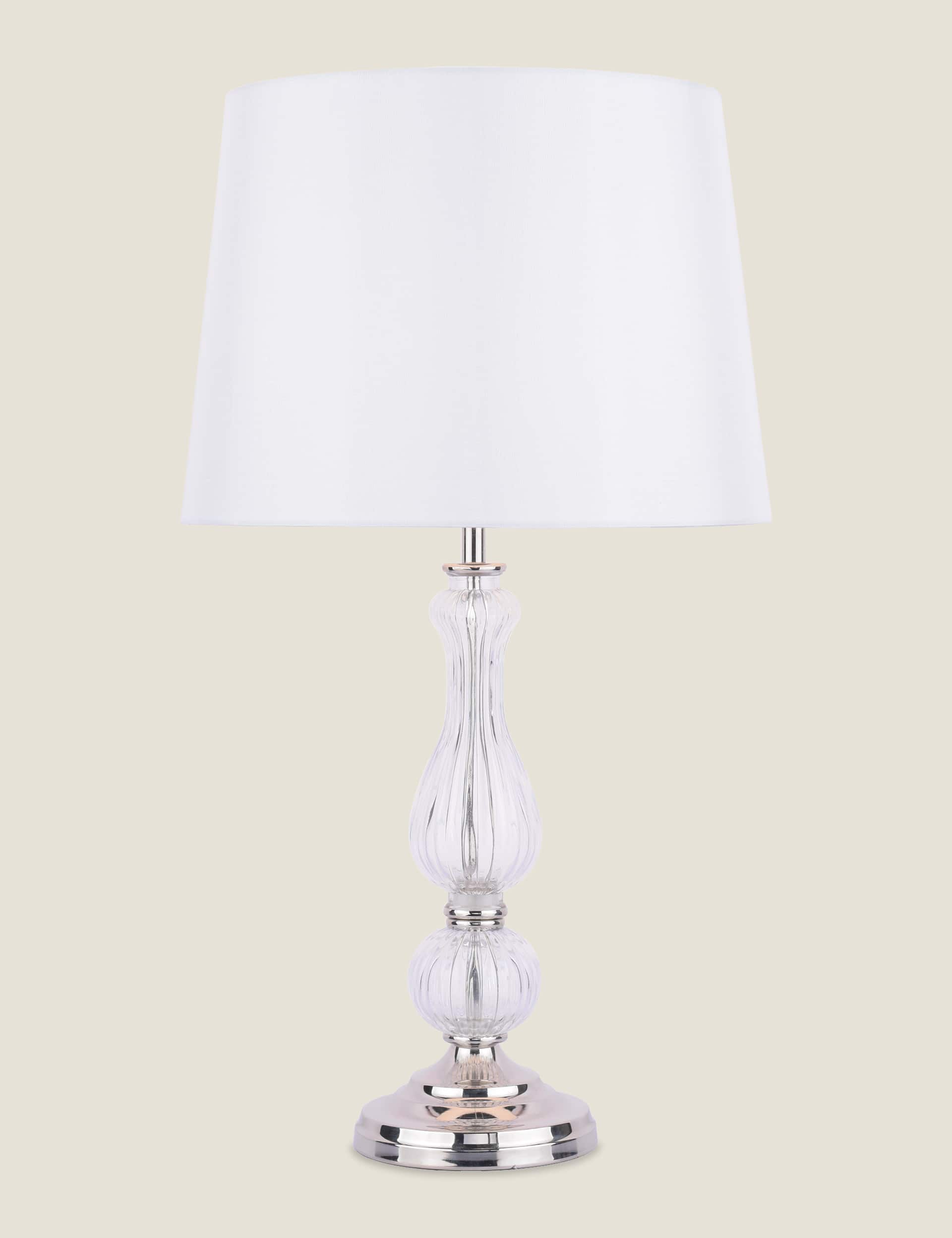 Laura Ashley Bradshaw Table Lamp - Silver, Silver