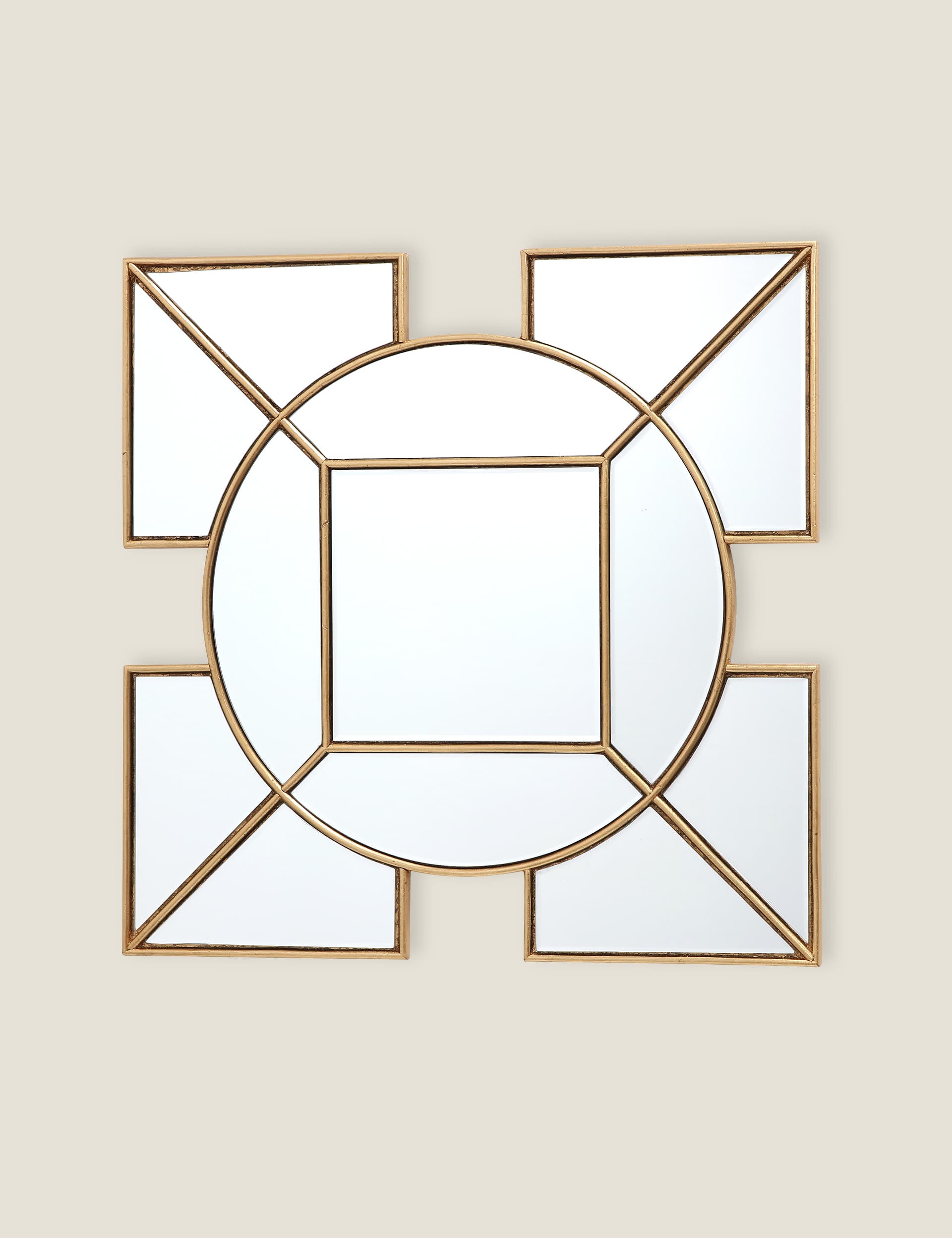 Dar Lyshia Wall Mirror - Gold, Gold