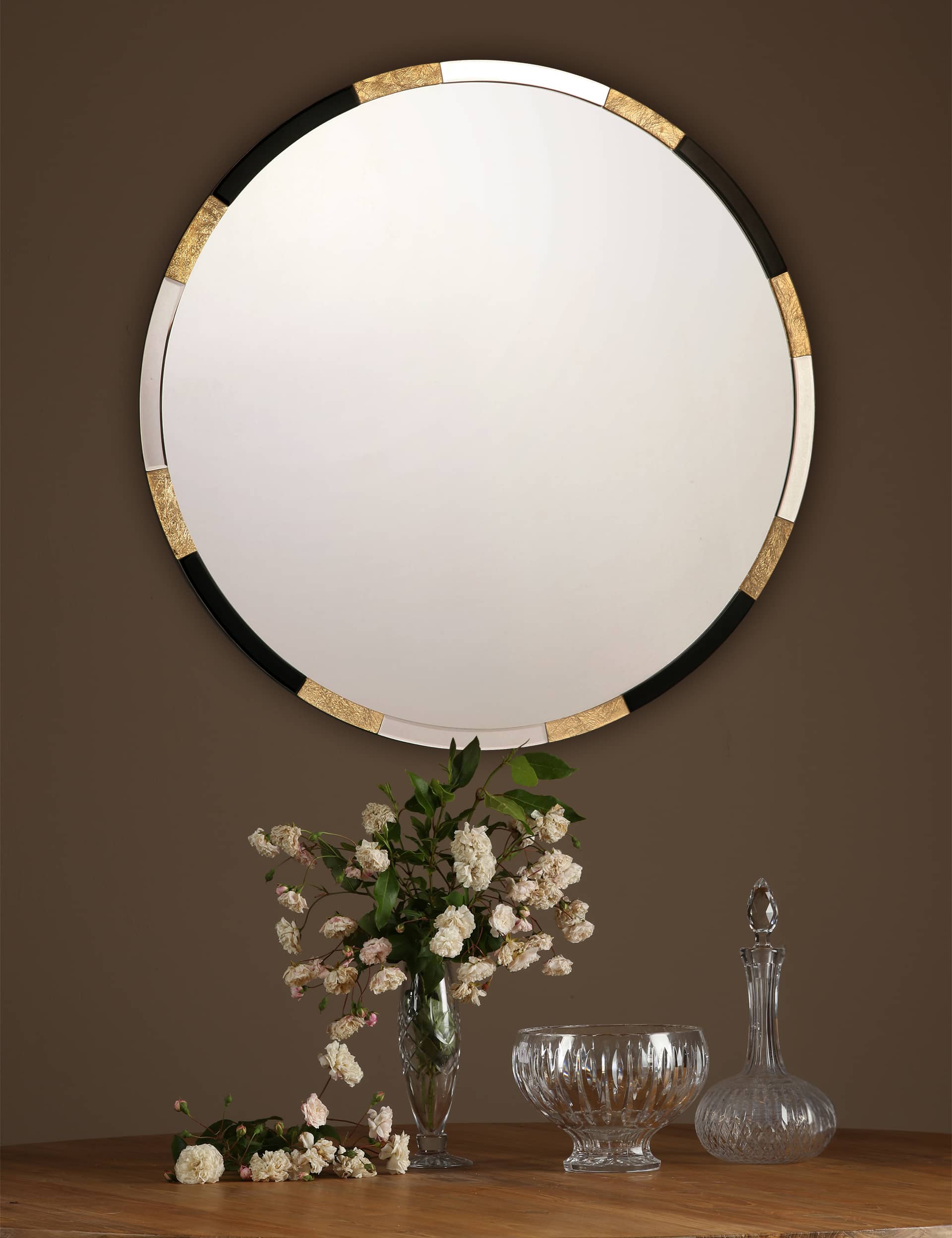 Dar Gadany Round Wall Mirror - Silver, Silver