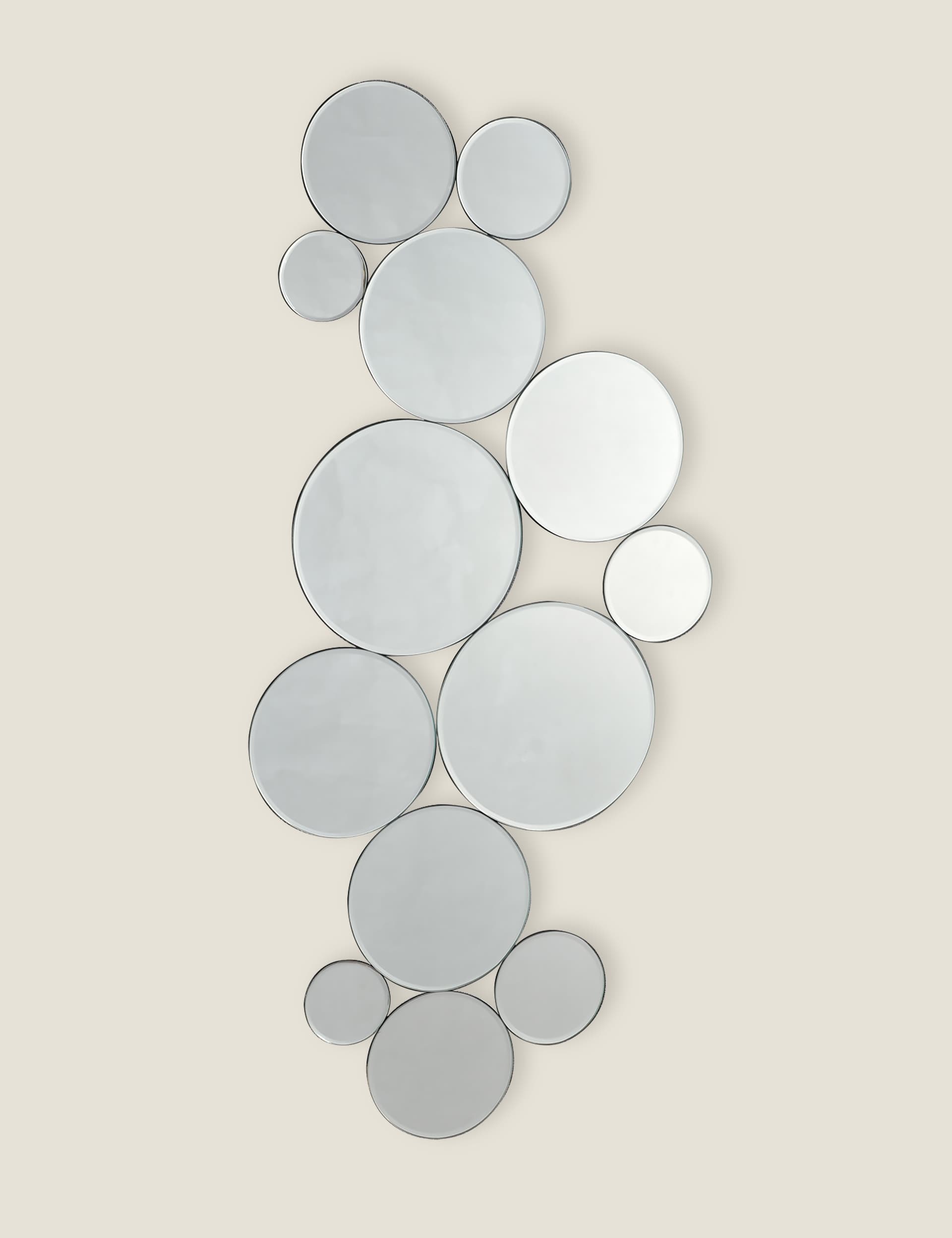 Dar Digby Wall Mirror - Silver, Silver