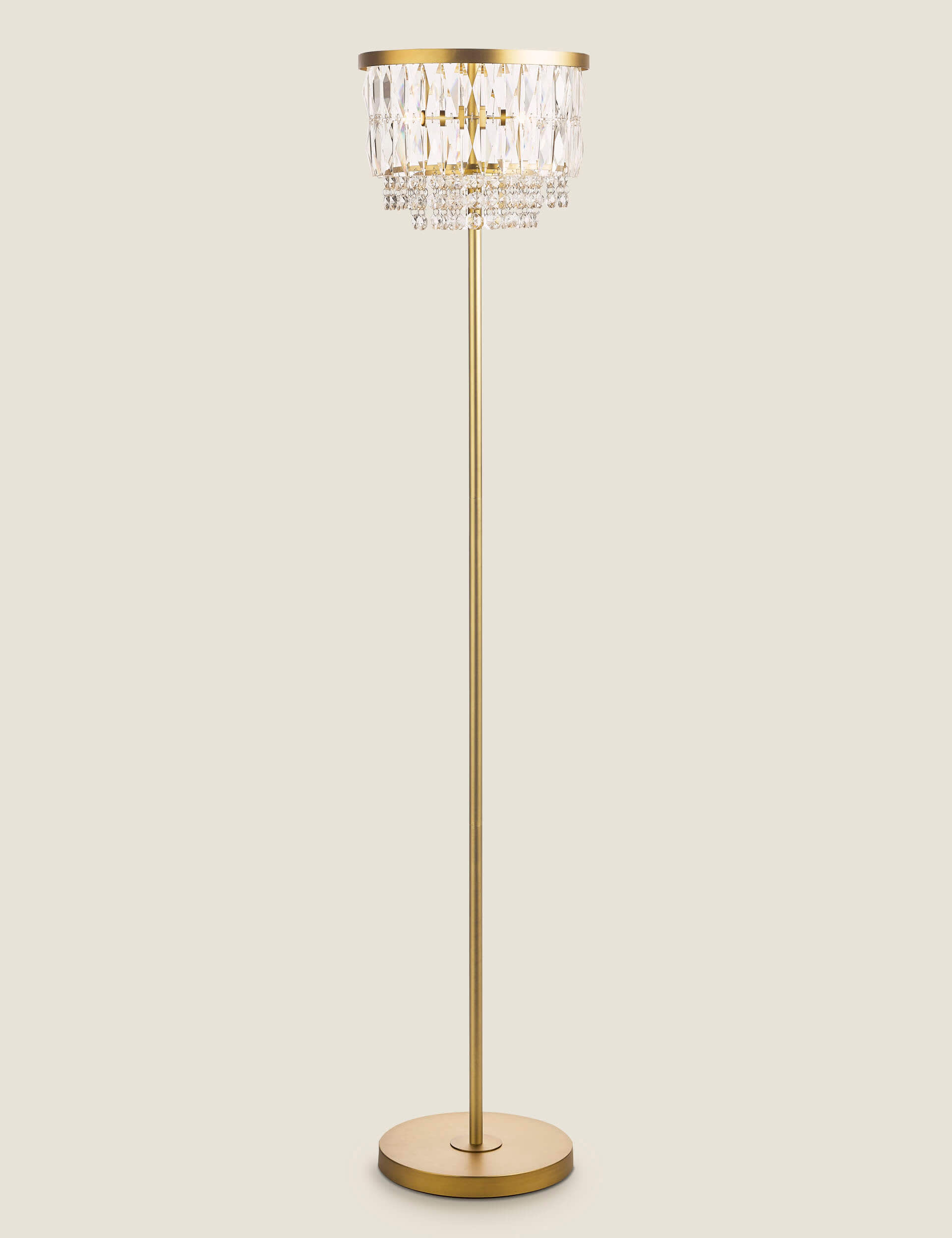Laura Ashley Rhosill Faceted Glass Floor Lamp