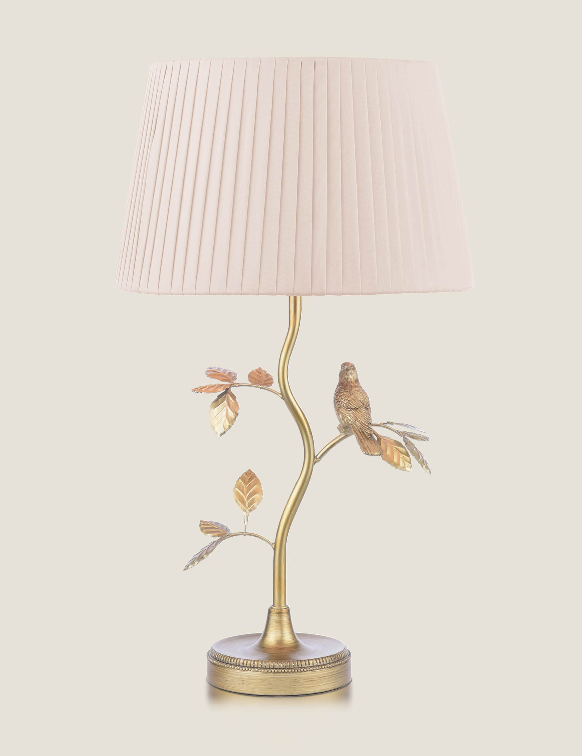 Laura Ashley Egelton Metal Bird Table Lamp - Antique Brass, Antique Brass