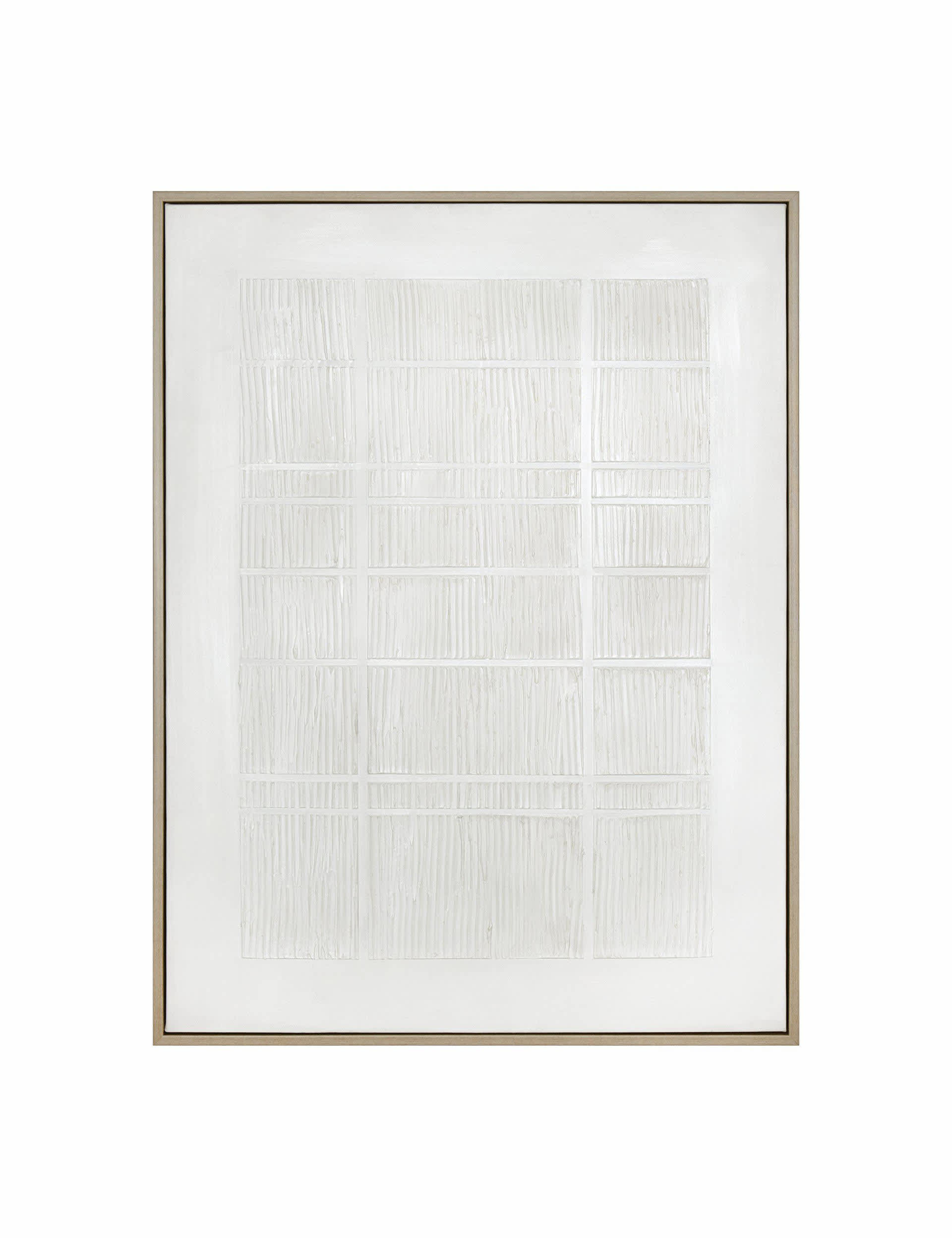 Gallery Direct Impression II Abstract Framed Canvas - White, White