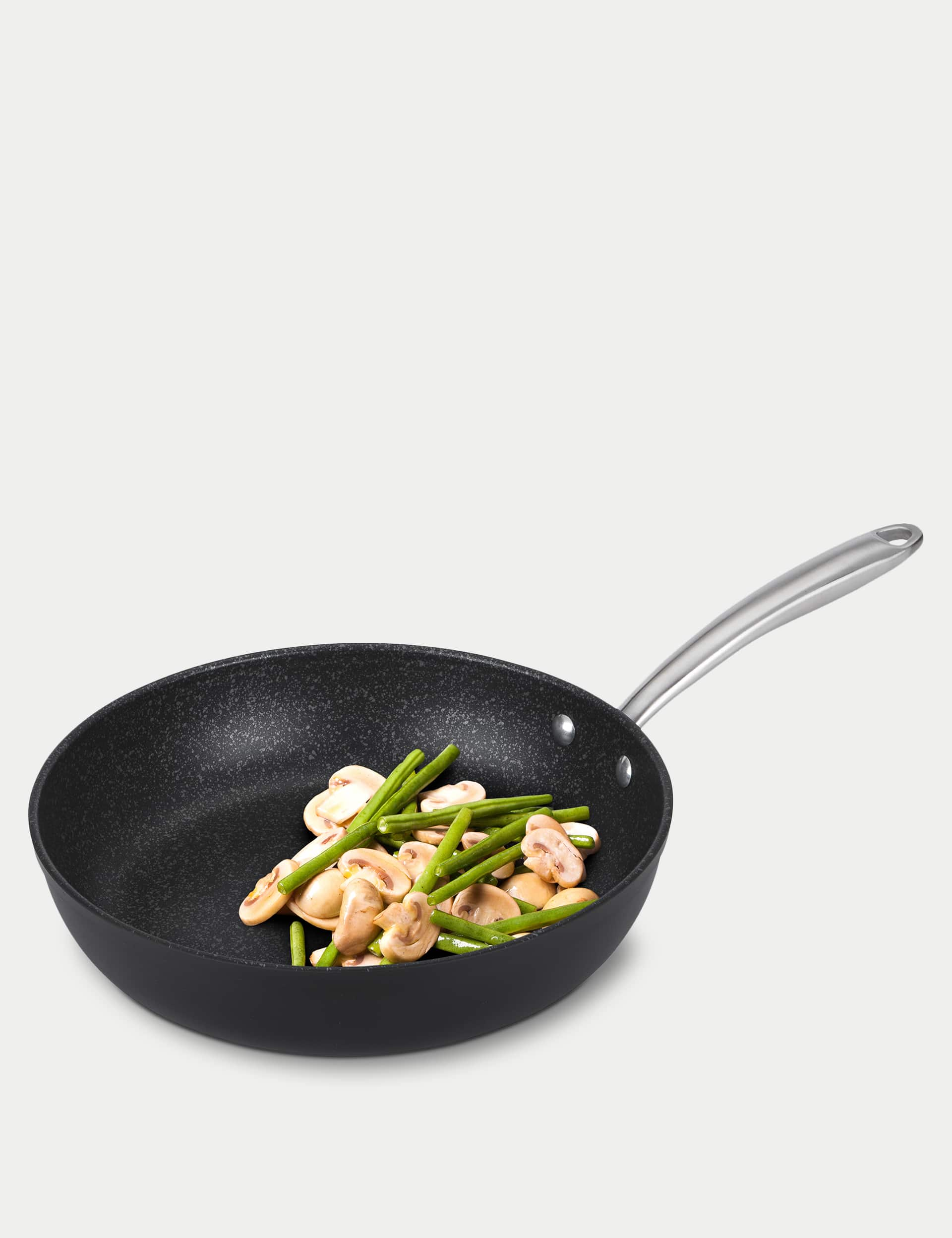 Prestige Aluminium 29cm Frying Pan - Grey Marl, Grey Marl