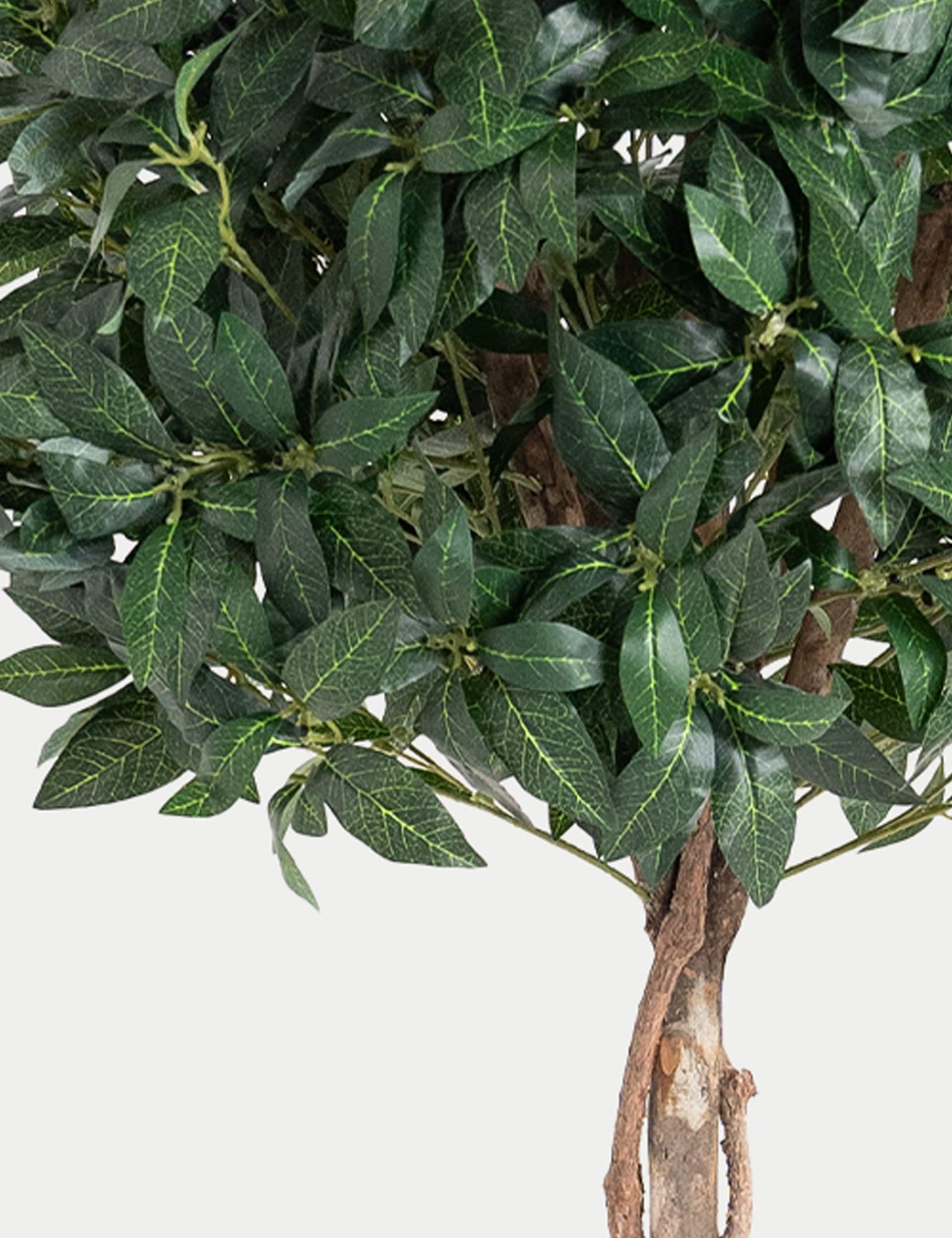 Blooming Artificial 5ft Artificial Bay Laurel Tree in Pot - Green, Green