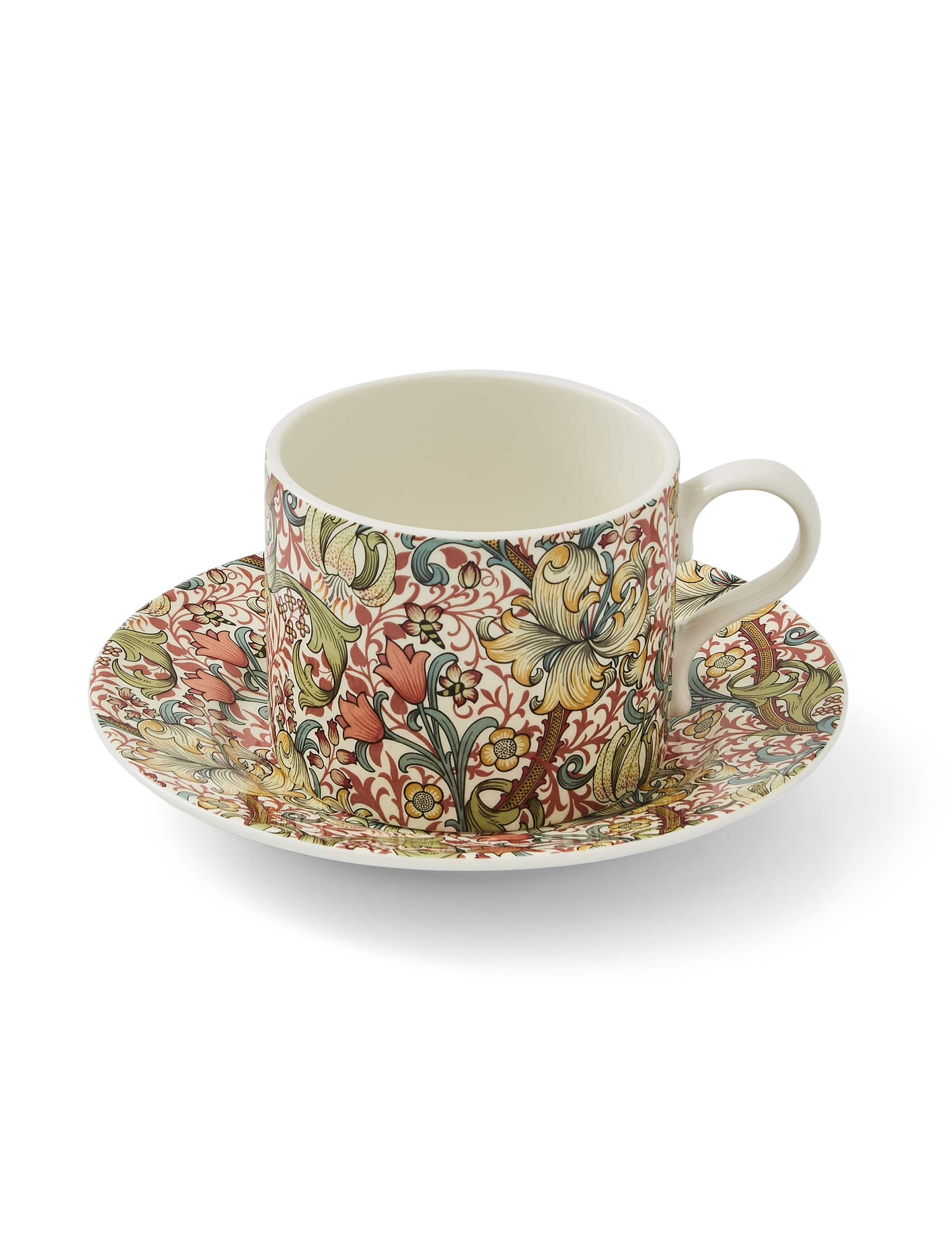 Morris & Co Golden Lily Cup & Saucer - Multi, Multi