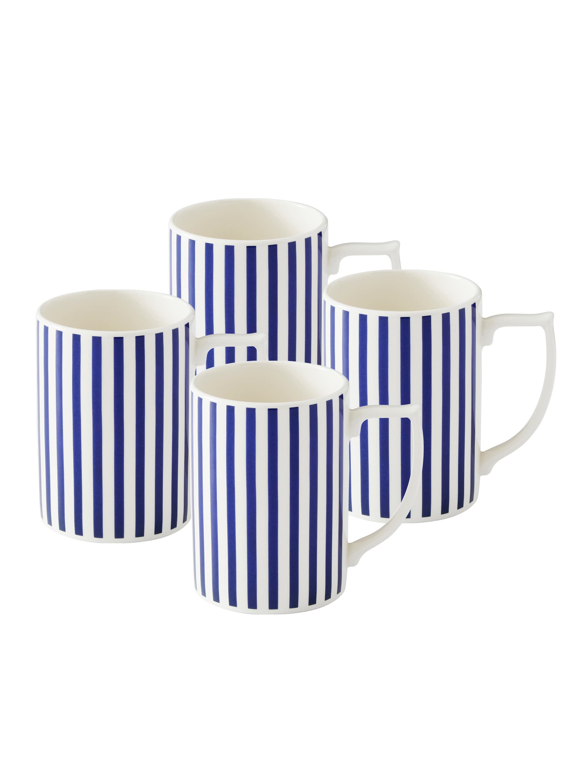 Spode Set of 4 Steccato Mugs - Blue, Blue