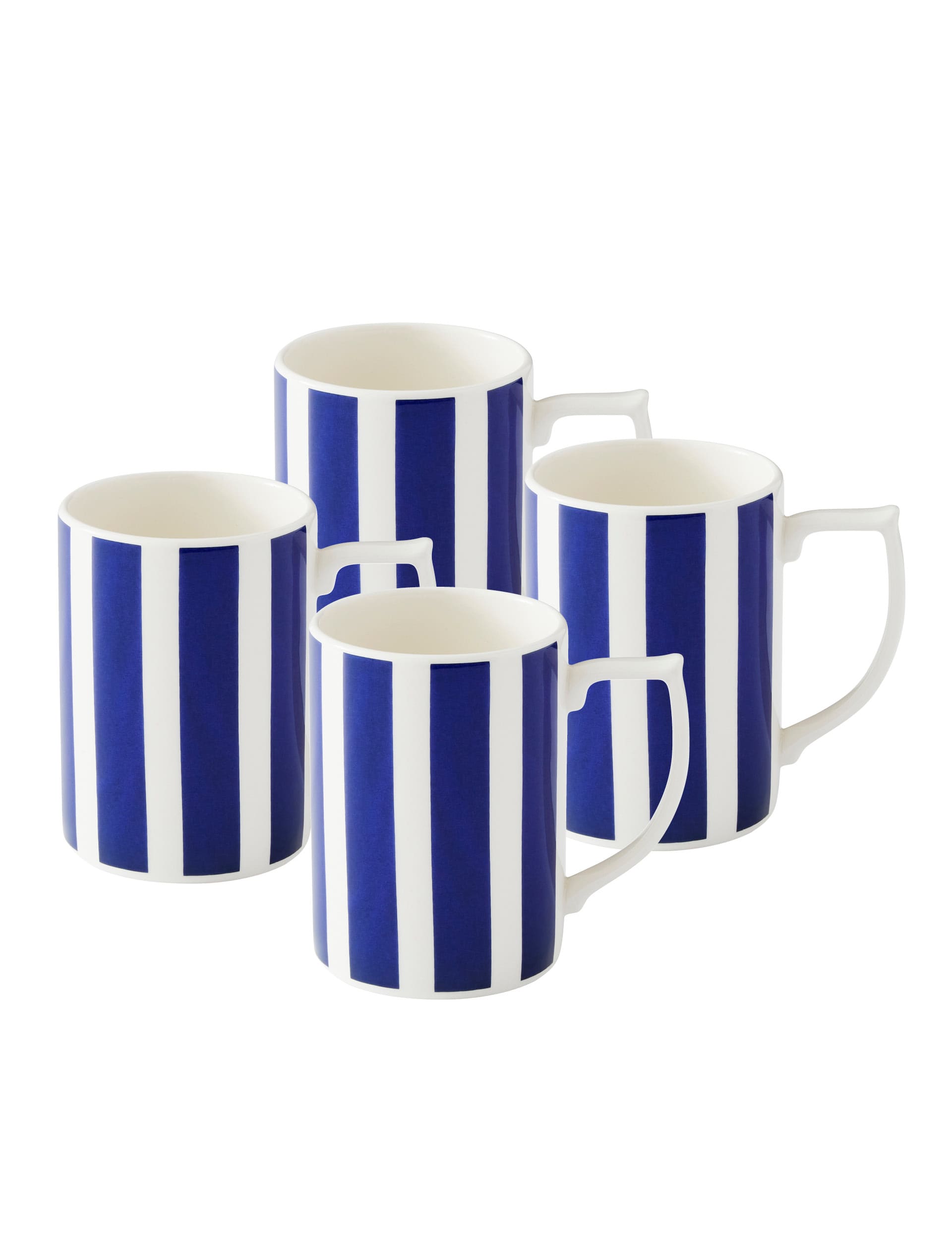 Spode Set of 4 Steccato Mugs - Blue, Blue