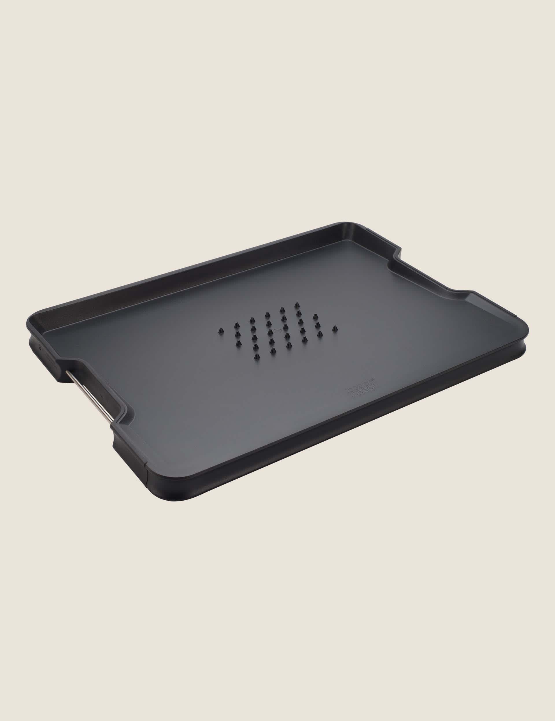 Joseph Joseph Cut & Carve Plus Large Chopping Board - Black, Black