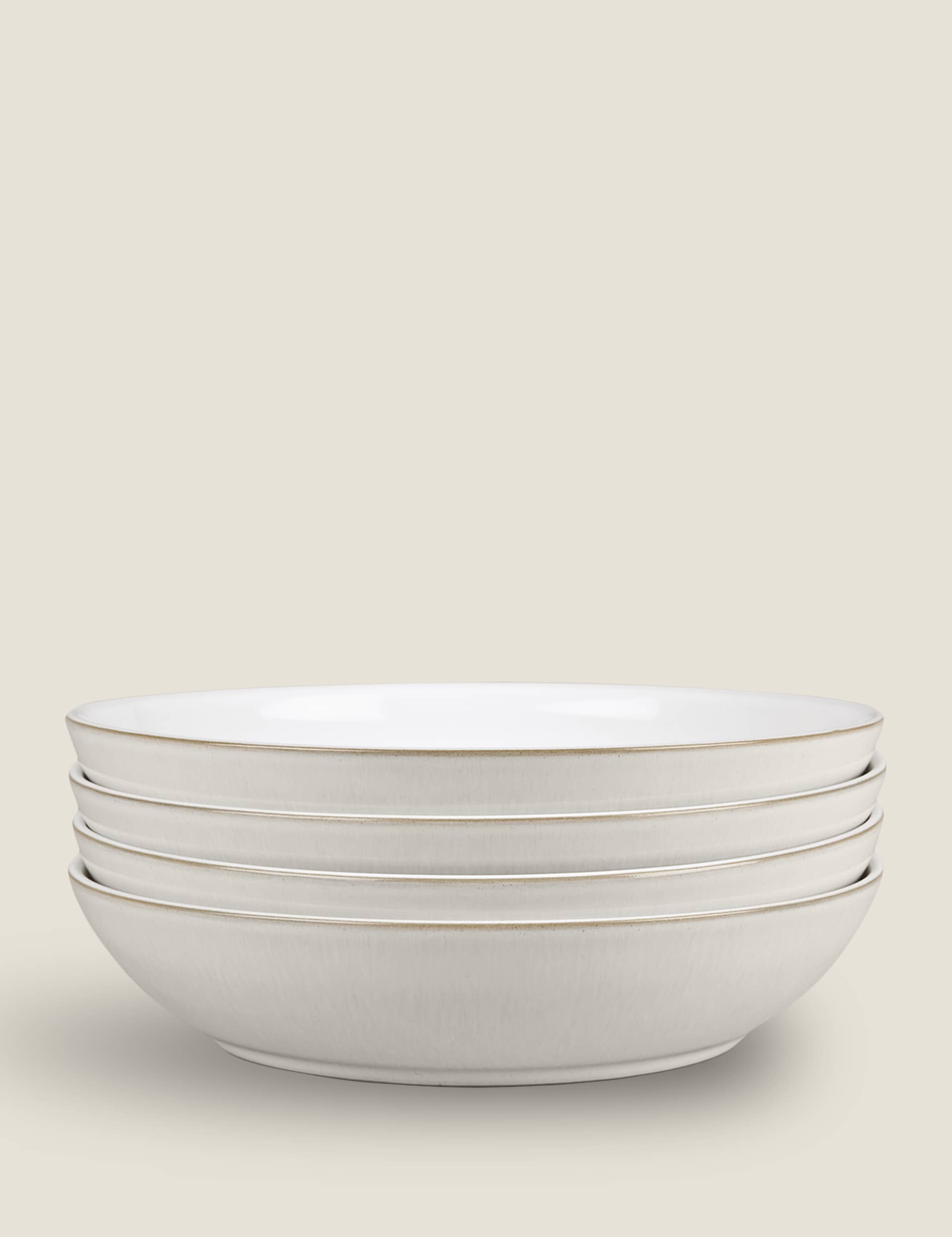Denby Set of 4 Natural Canvas Pasta Bowls  Natural